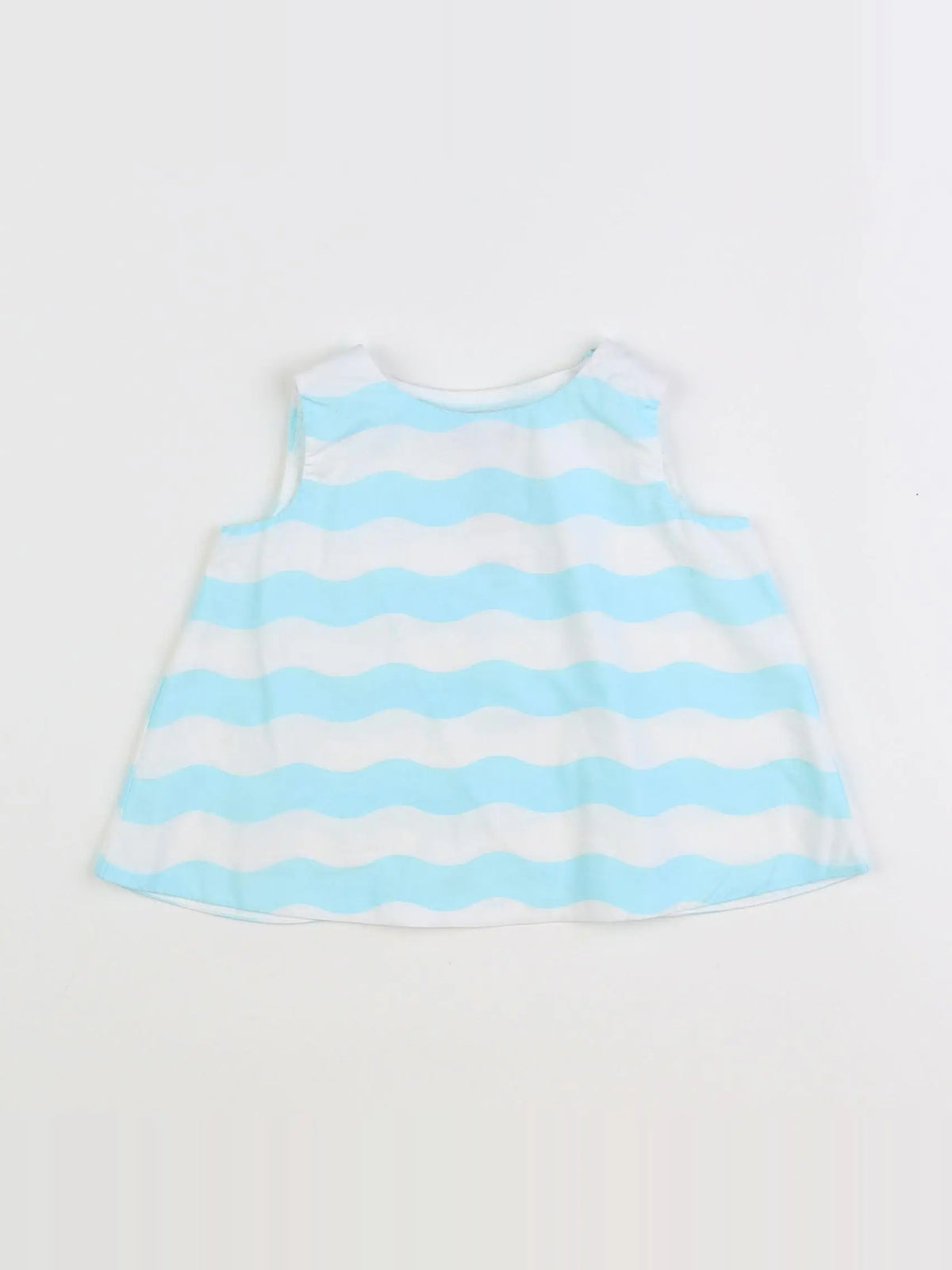Jacadi - robe blanc, bleu - 6 mois