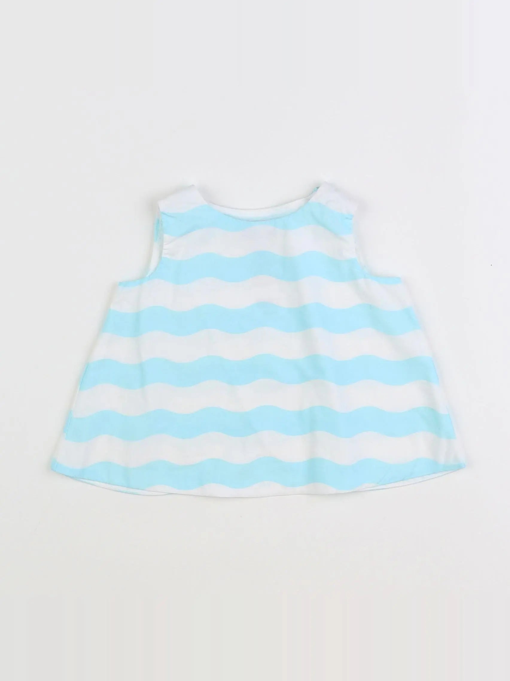 Jacadi - robe blanc, bleu - 6 mois