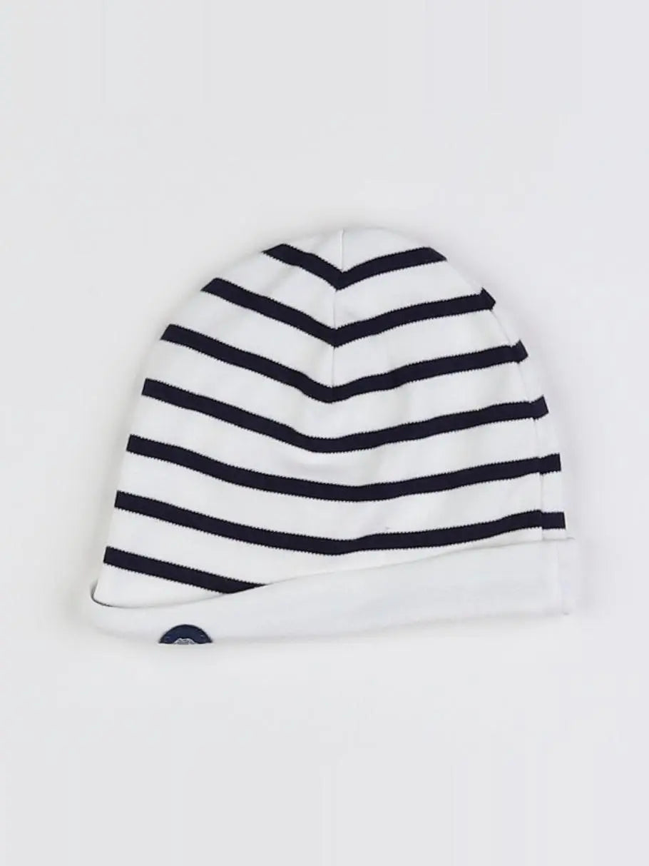 Armor Lux - bonnet blanc, bleu - 12/18 mois