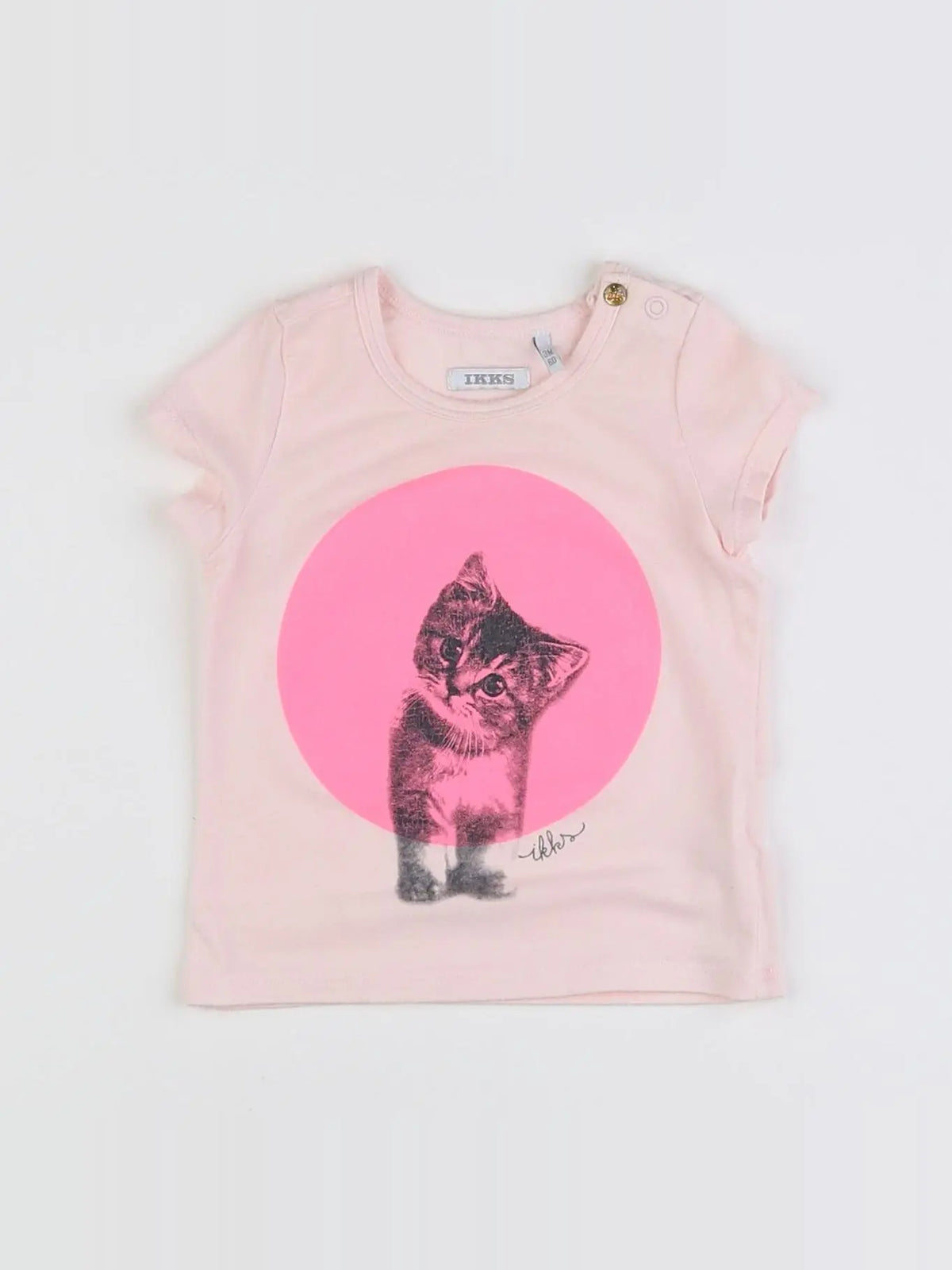 IKKS - tee-shirt rose - 3 mois