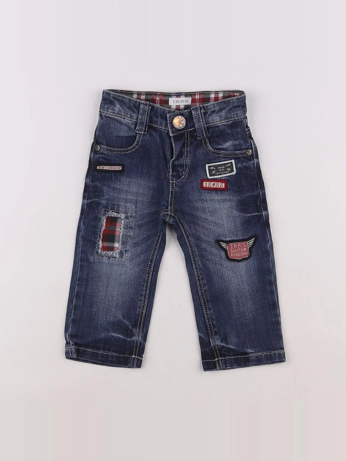 IKKS - pantalon bleu - 6 mois