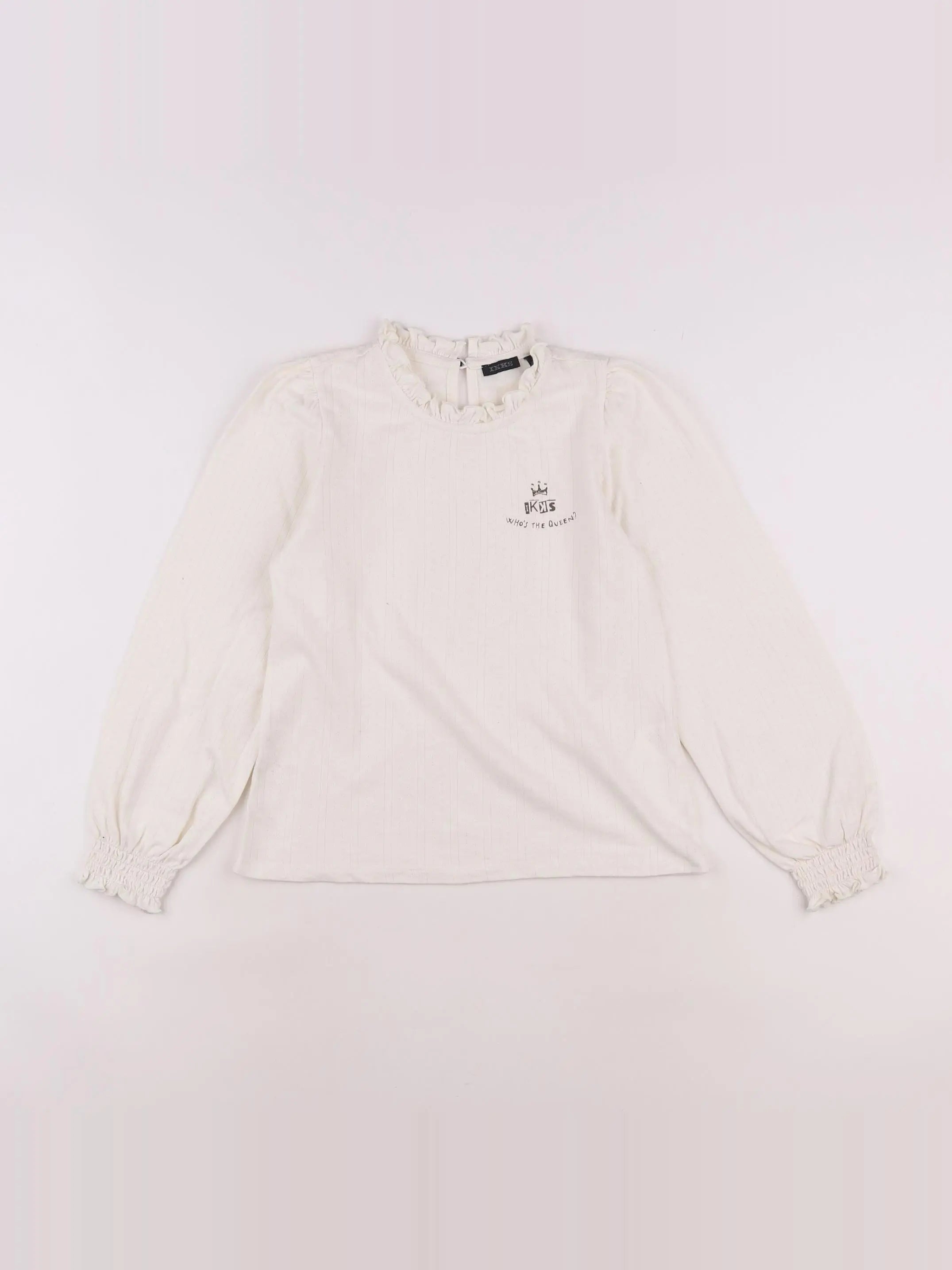 IKKS - tee-shirt beige - 8 ans