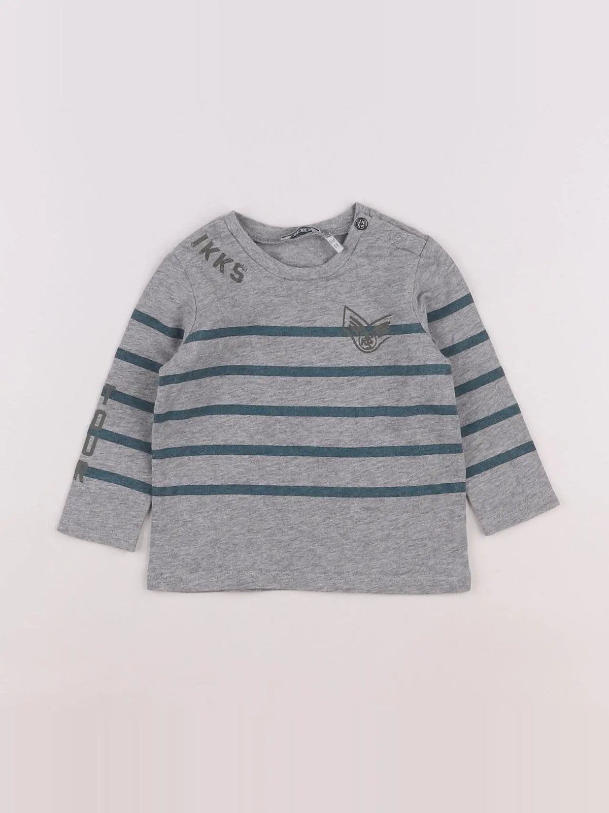 IKKS - tee-shirt gris - 6 mois