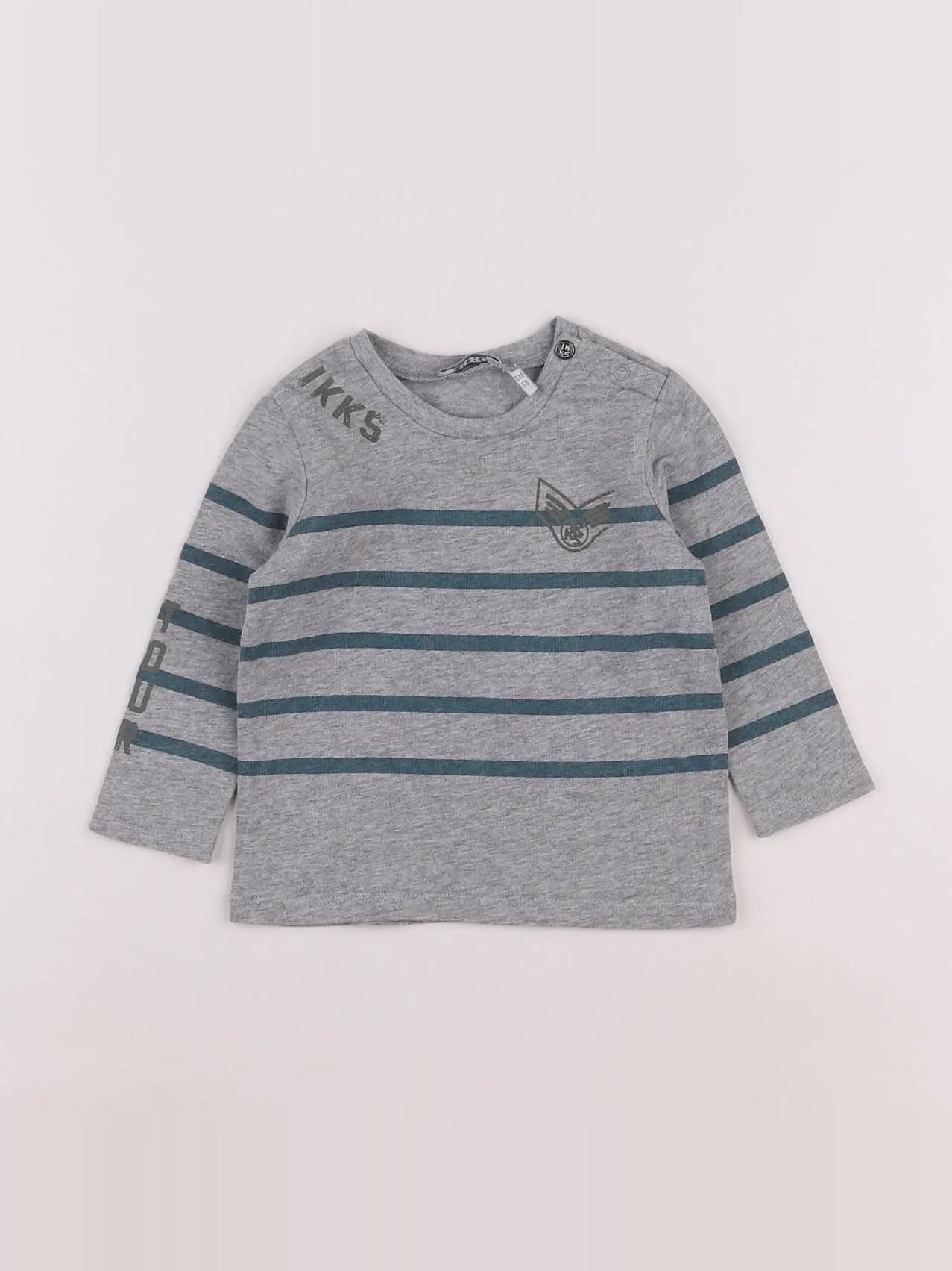 IKKS - tee-shirt gris - 6 mois