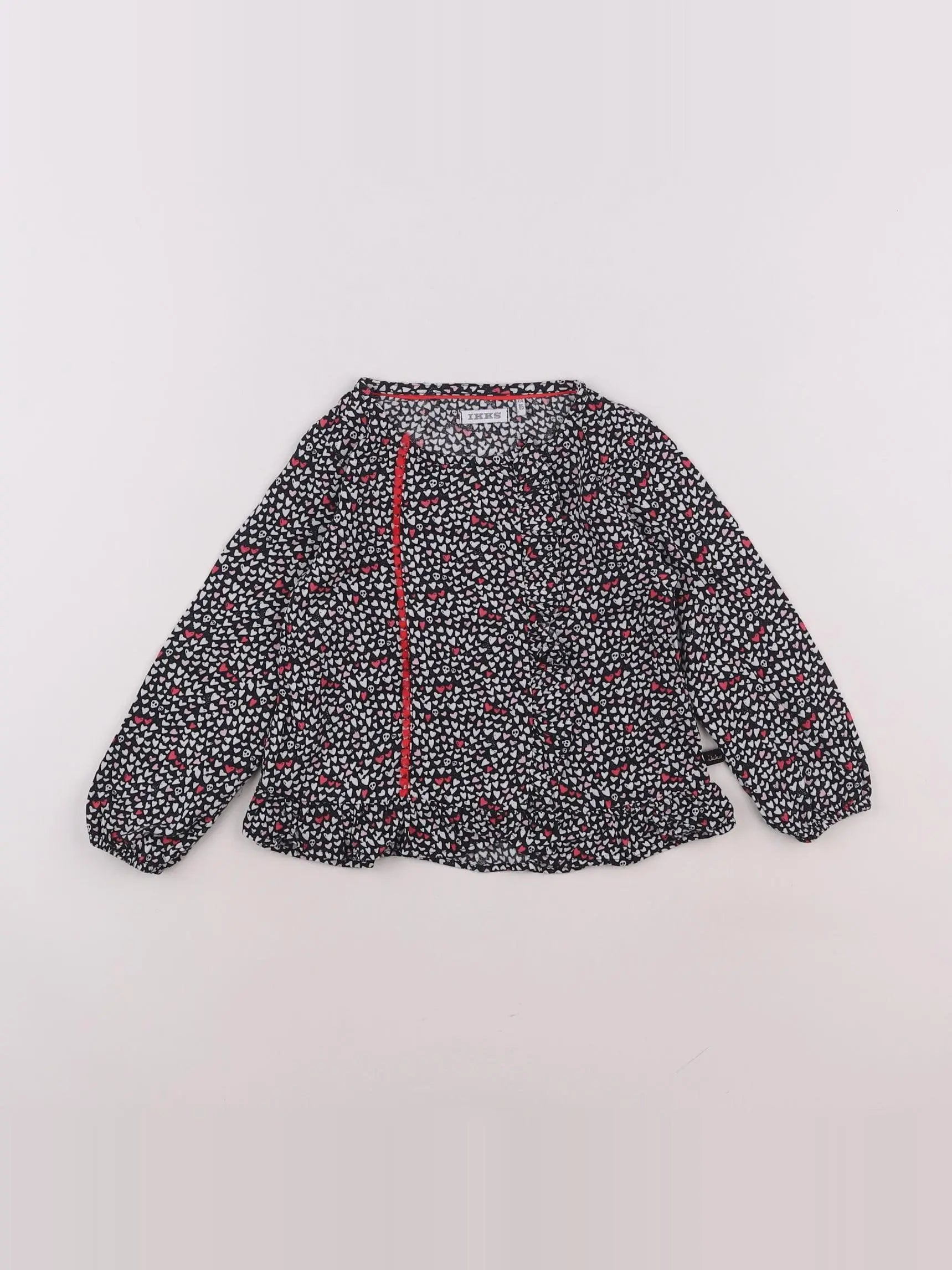 IKKS - blouse noir - 2 ans