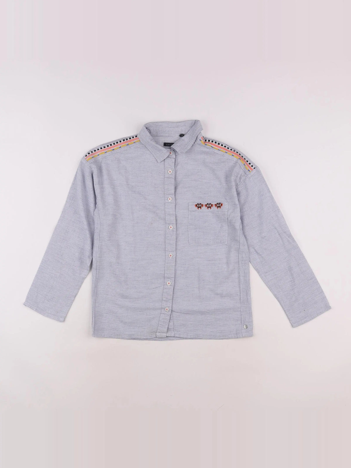 IKKS - chemise bleu - 10 ans