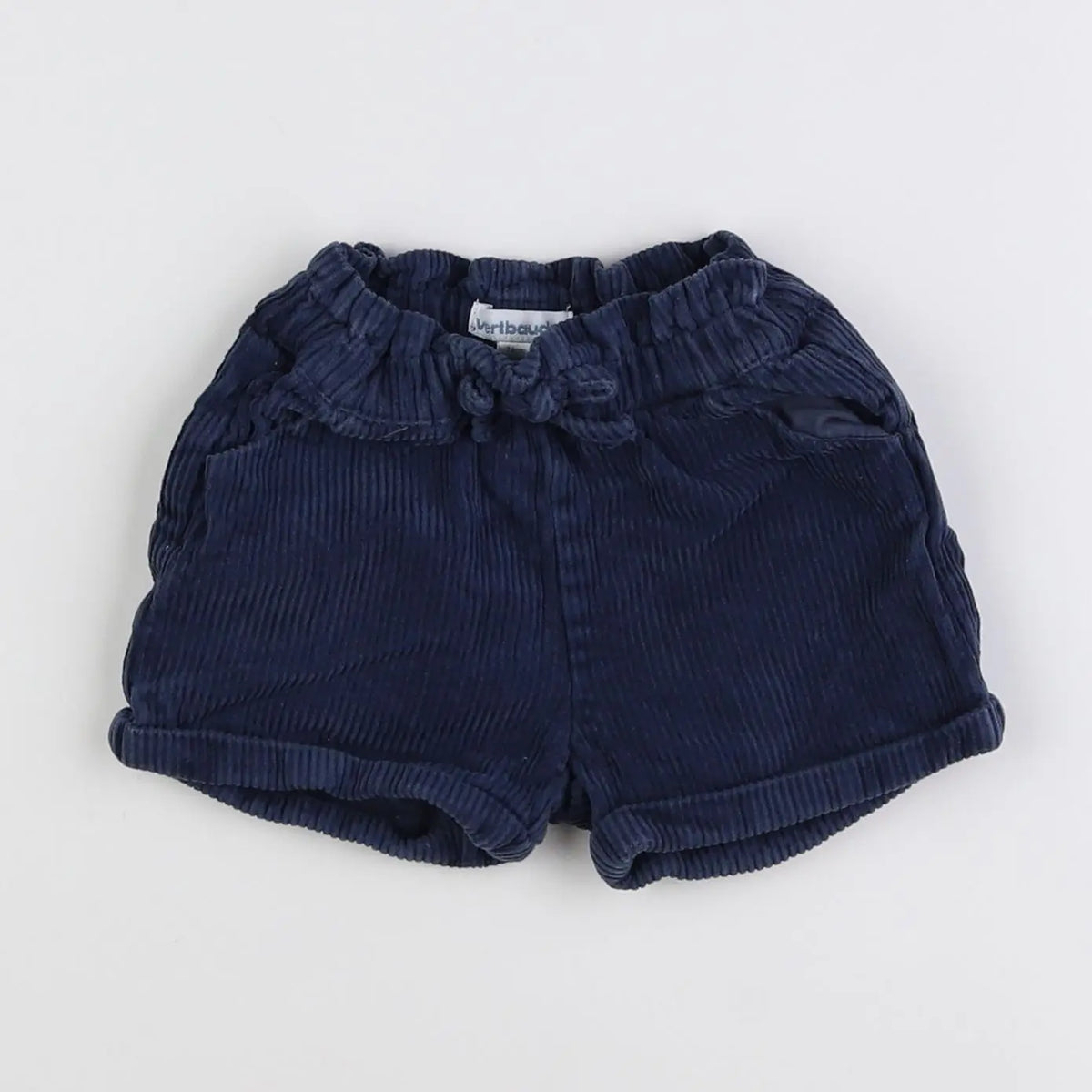Vertbaudet - short bleu - 12 mois