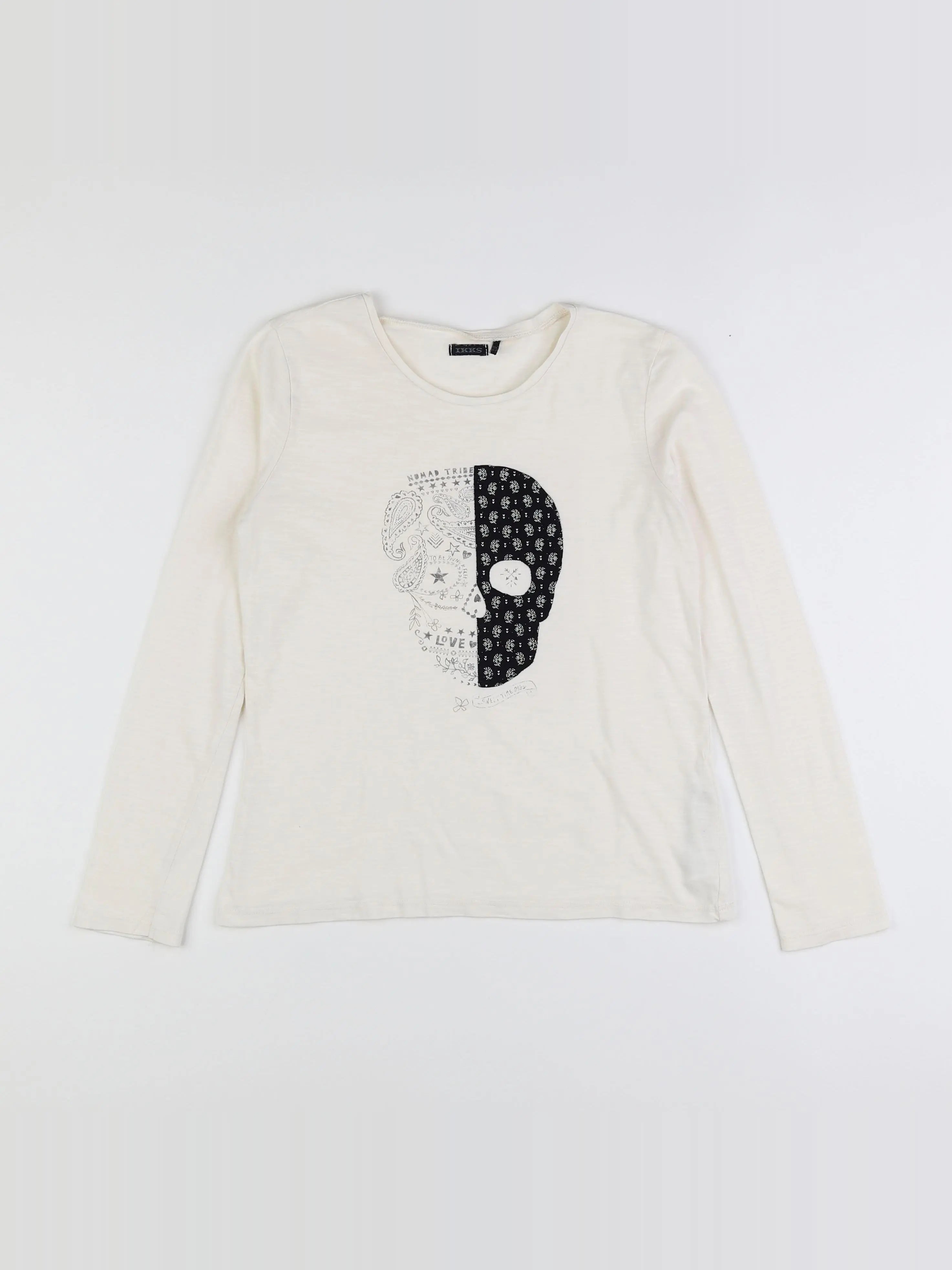 IKKS - tee-shirt beige - 12 ans