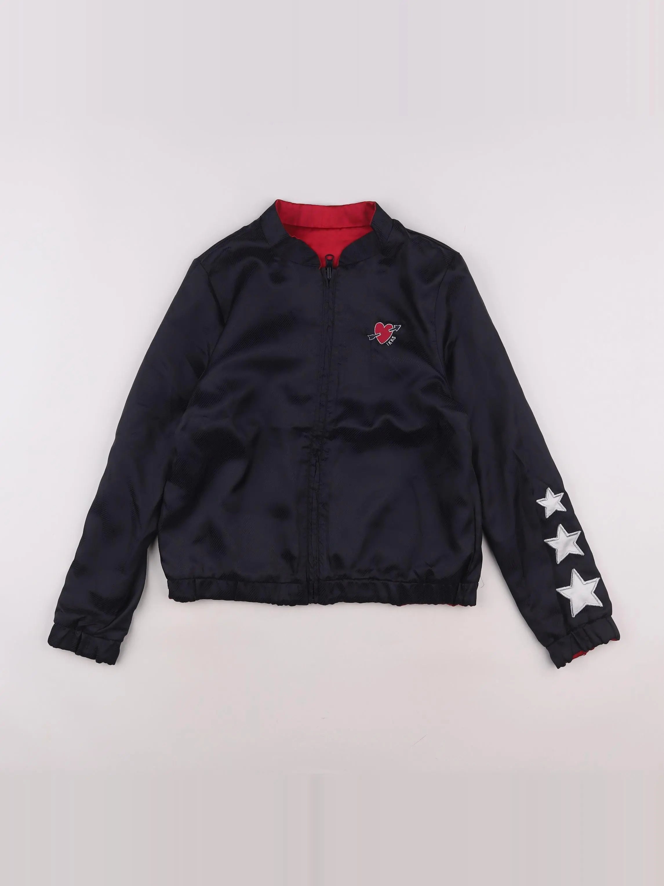 IKKS - veste réversible bleu, rose - 12 ans