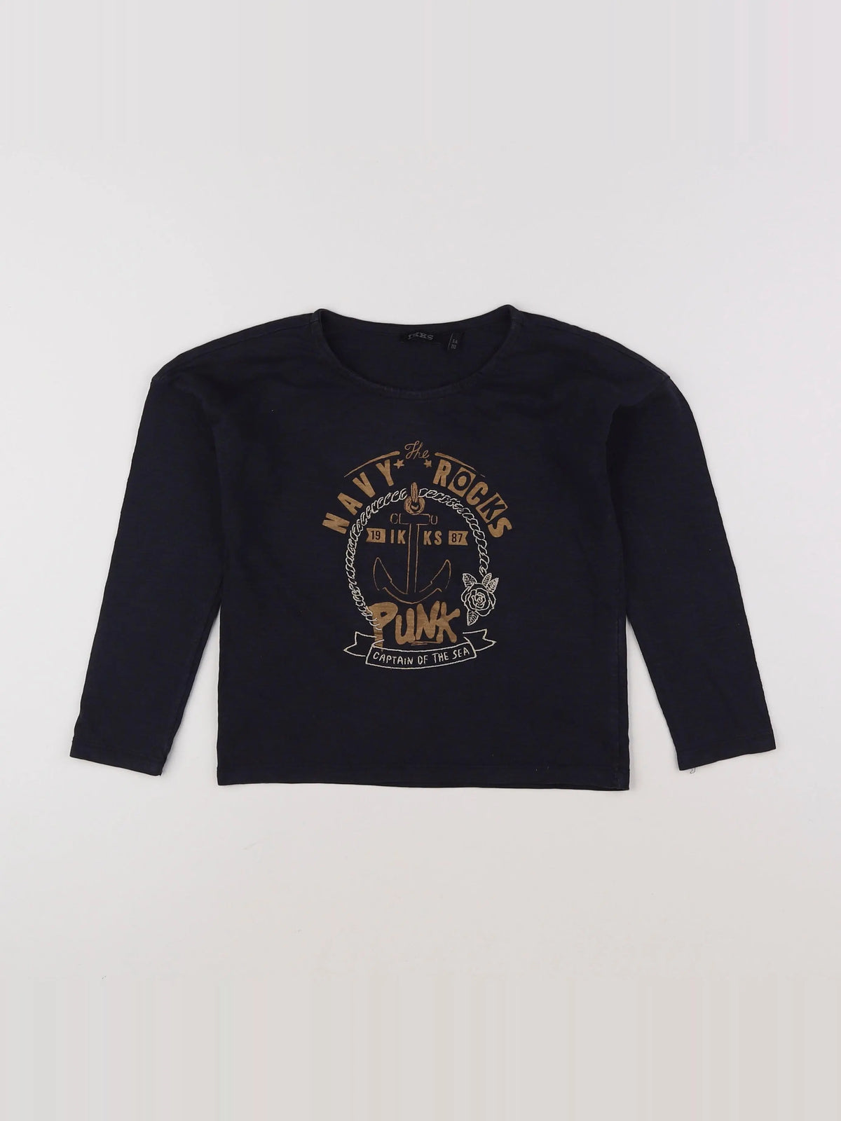 IKKS - tee-shirt bleu - 5 ans