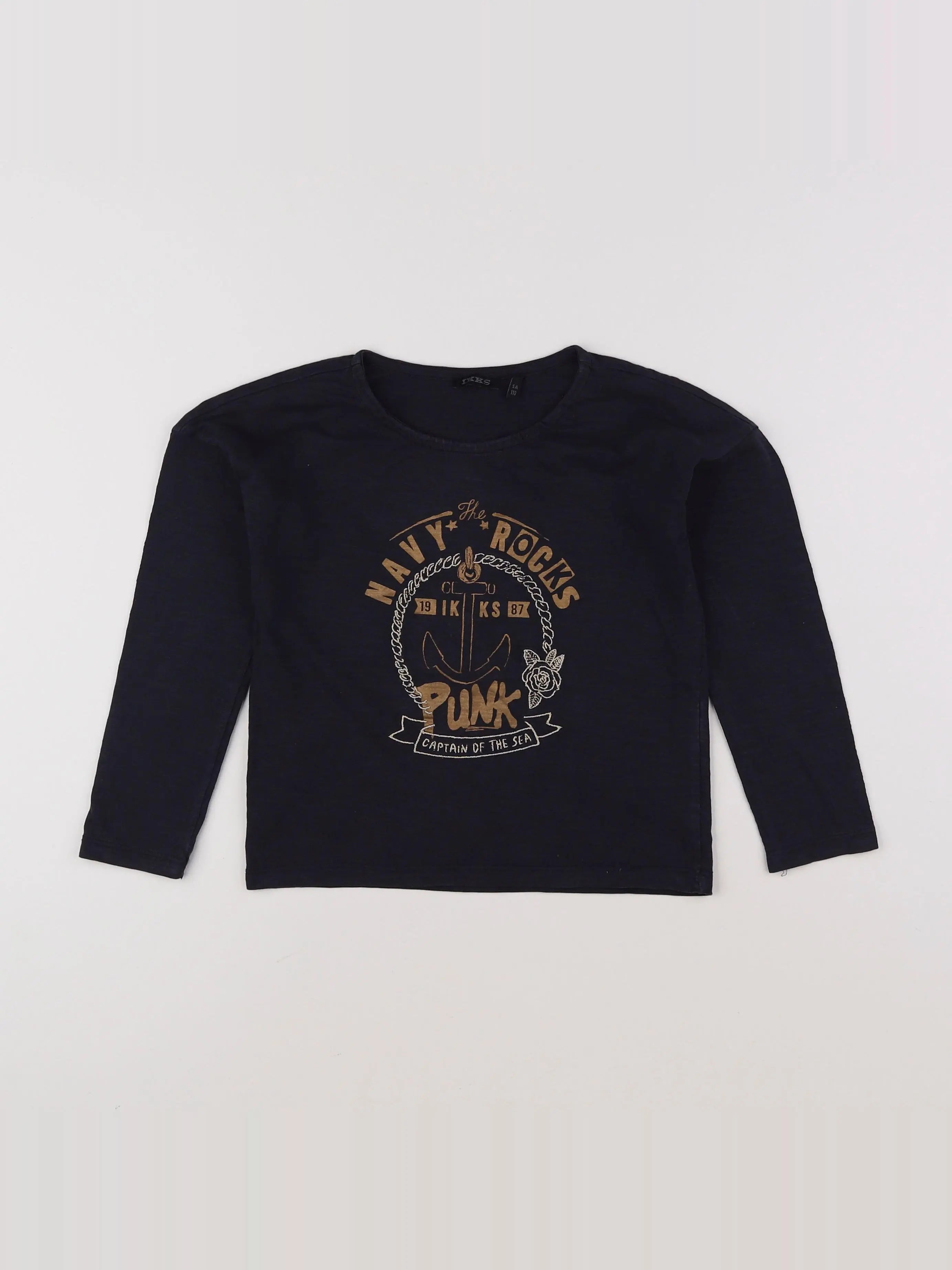 IKKS - tee-shirt bleu - 5 ans