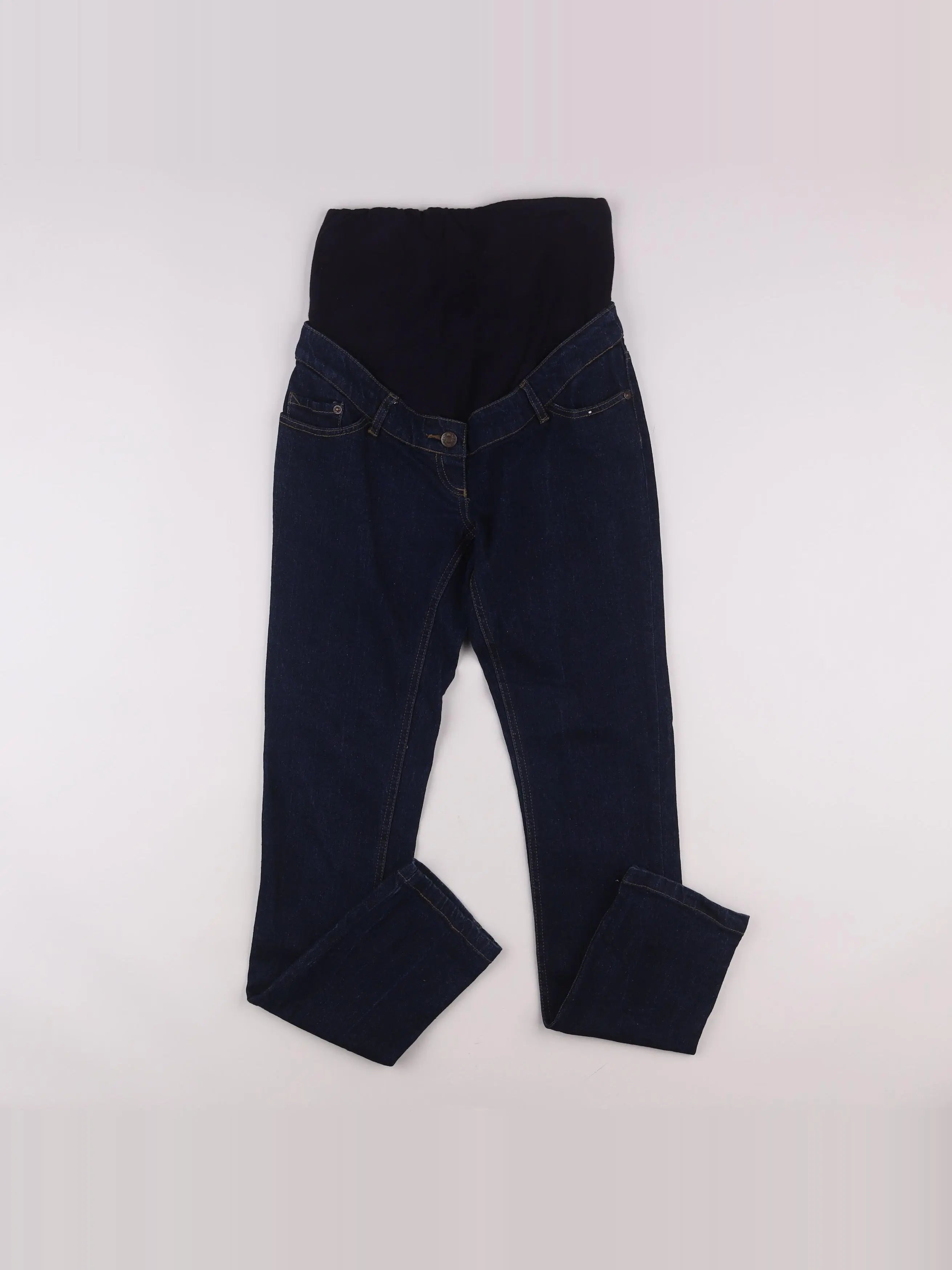 Vertbaudet - jean grossesse bleu - 34