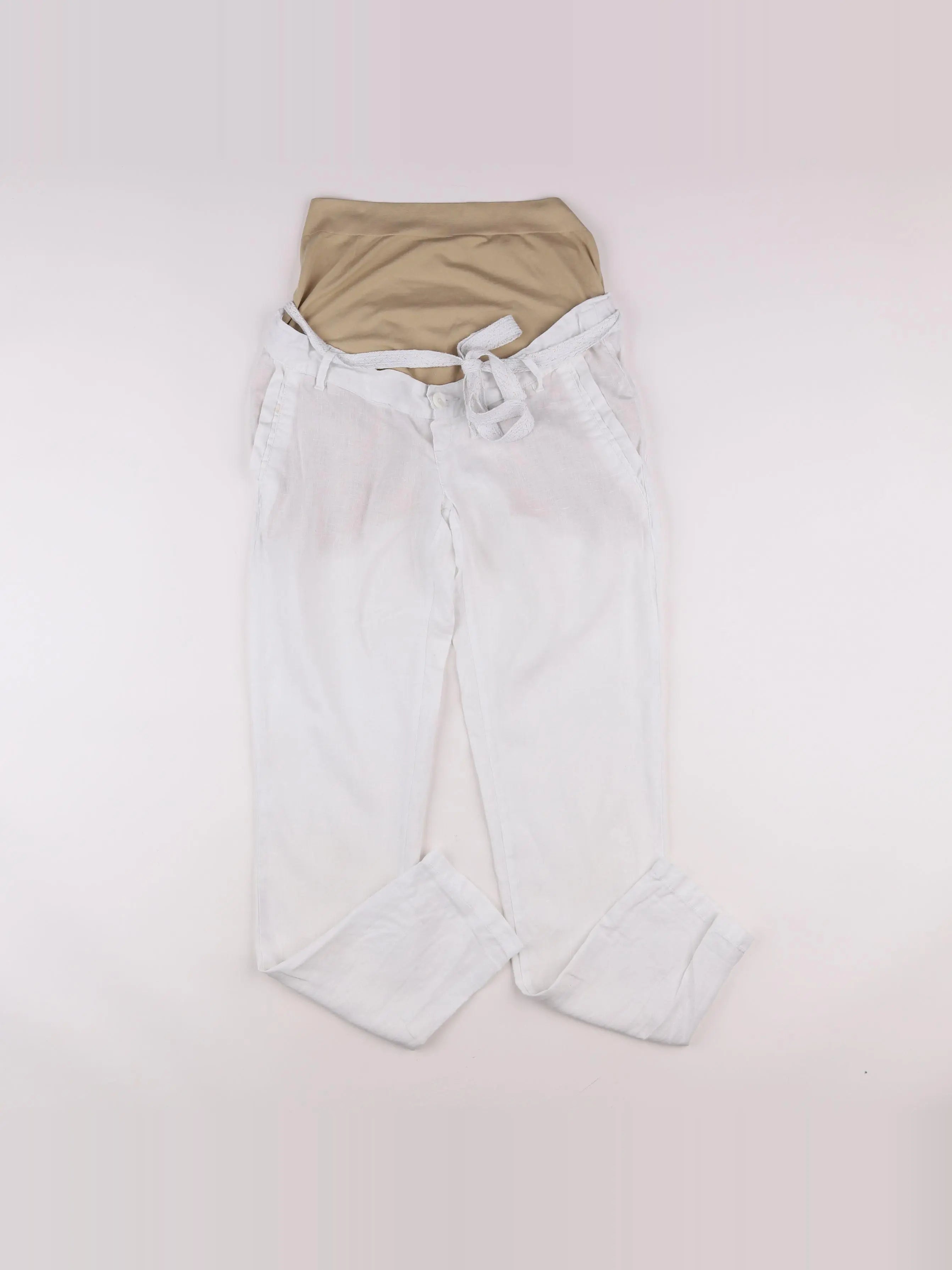 Vertbaudet - pantalon grossesse blanc - 34