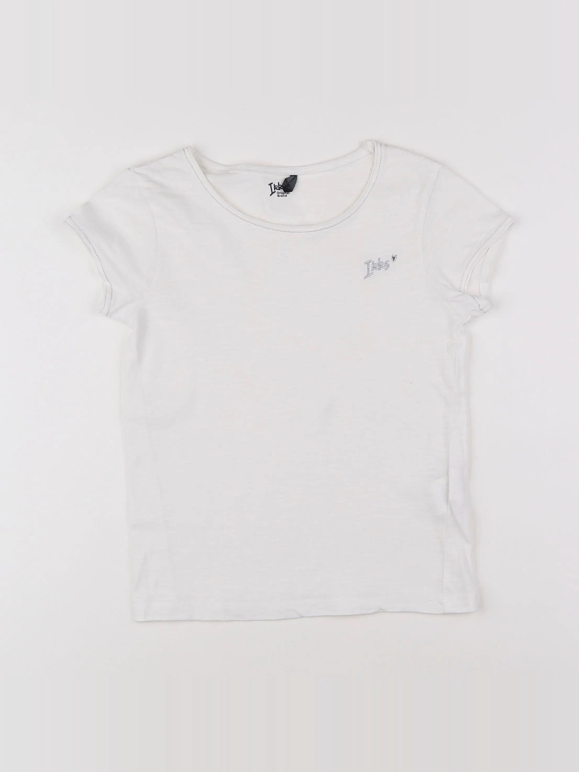 IKKS - tee-shirt blanc - 8 ans