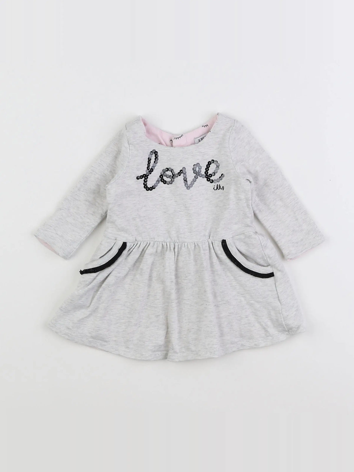 IKKS - robe gris - 3 mois