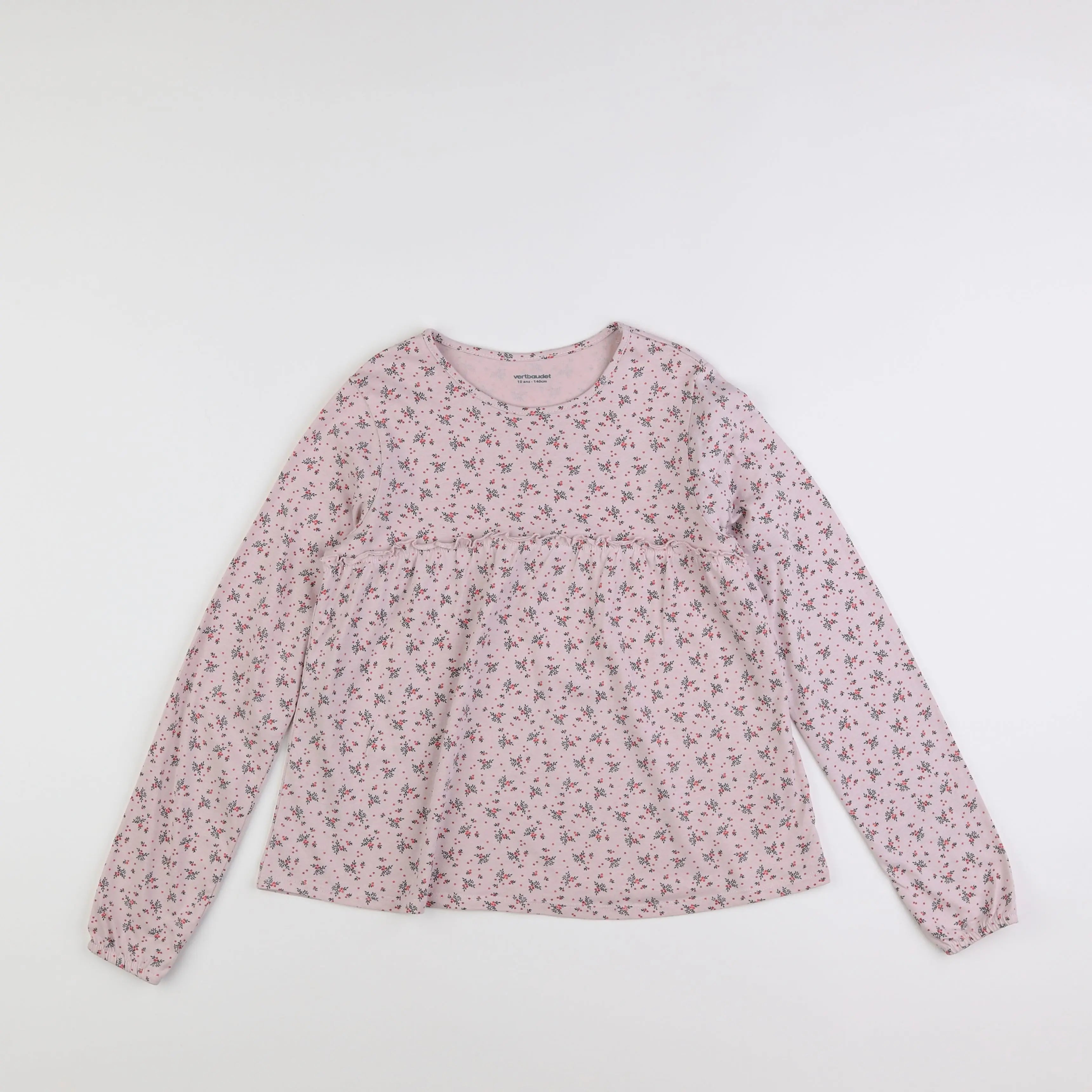 Vertbaudet - tee-shirt rose - 10 ans
