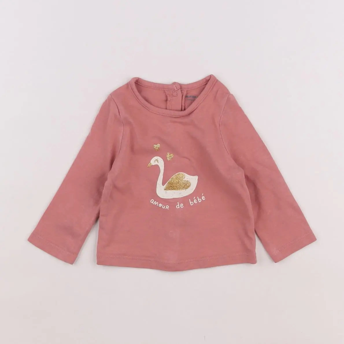 Vertbaudet - tee-shirt rose - 3 mois