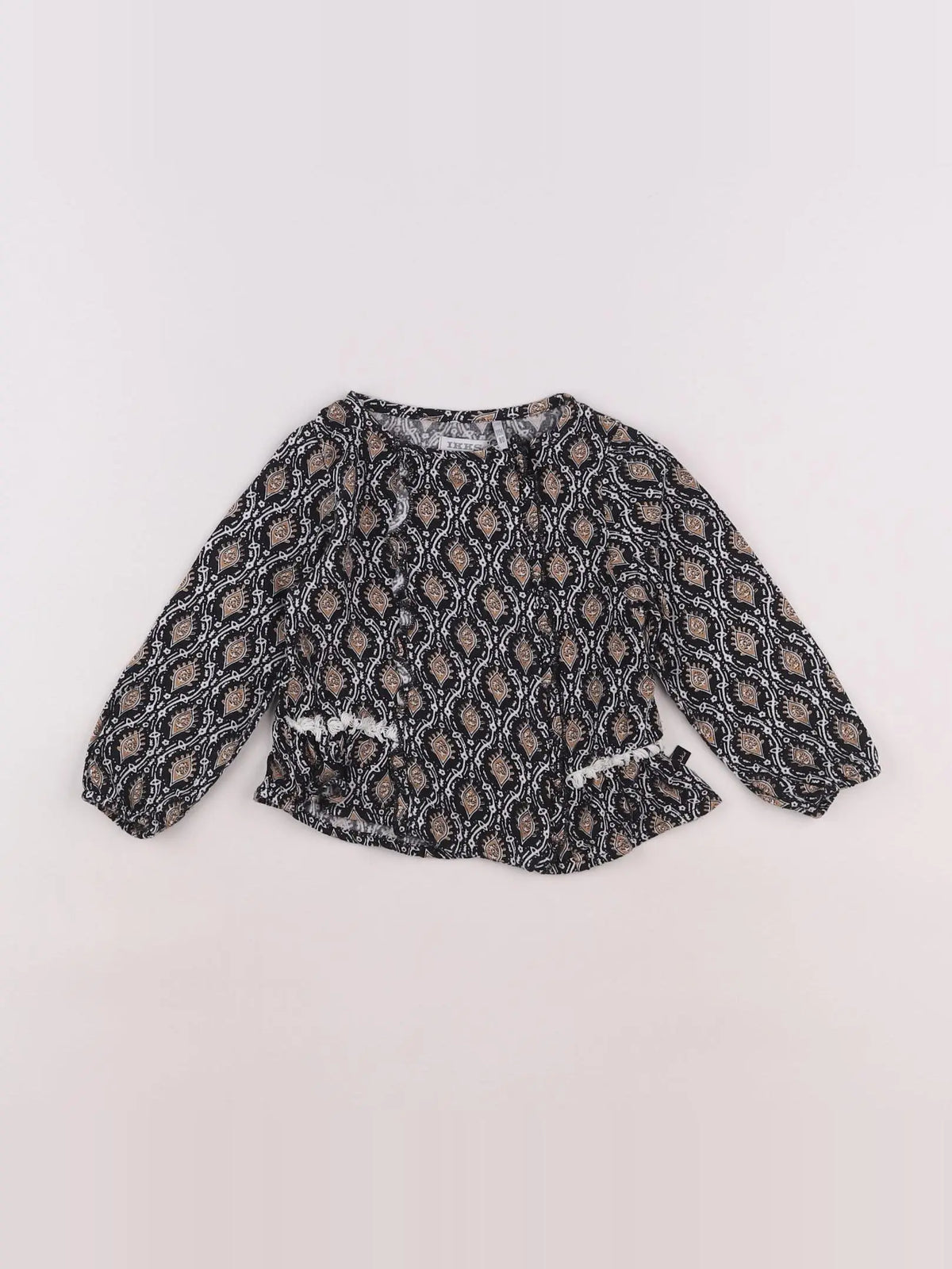 IKKS - blouse noir - 18 mois