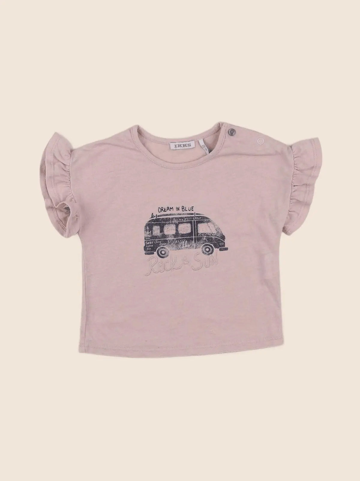 IKKS - tee-shirt rose - 12 mois