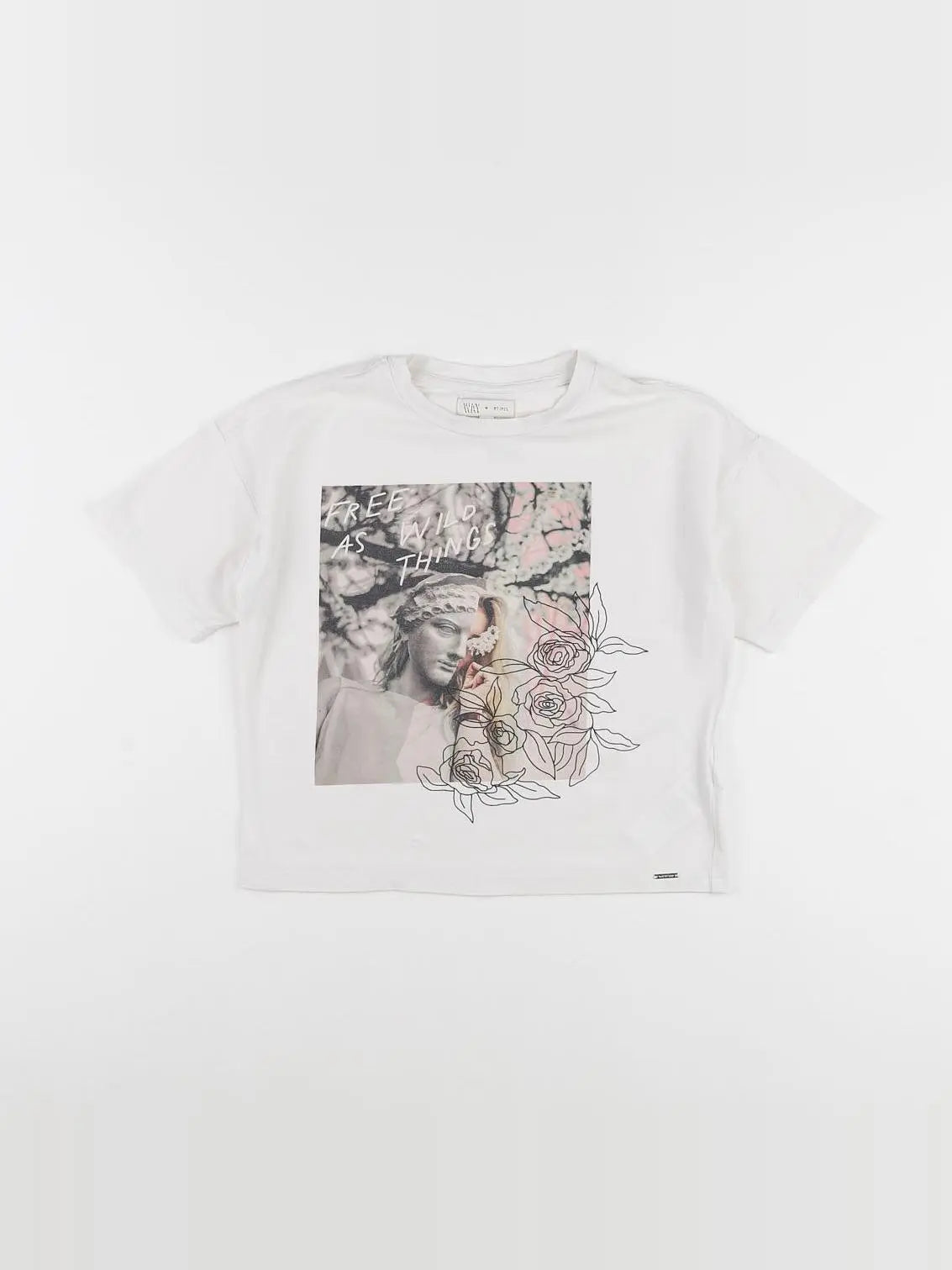IKKS - tee-shirt blanc - 10 ans