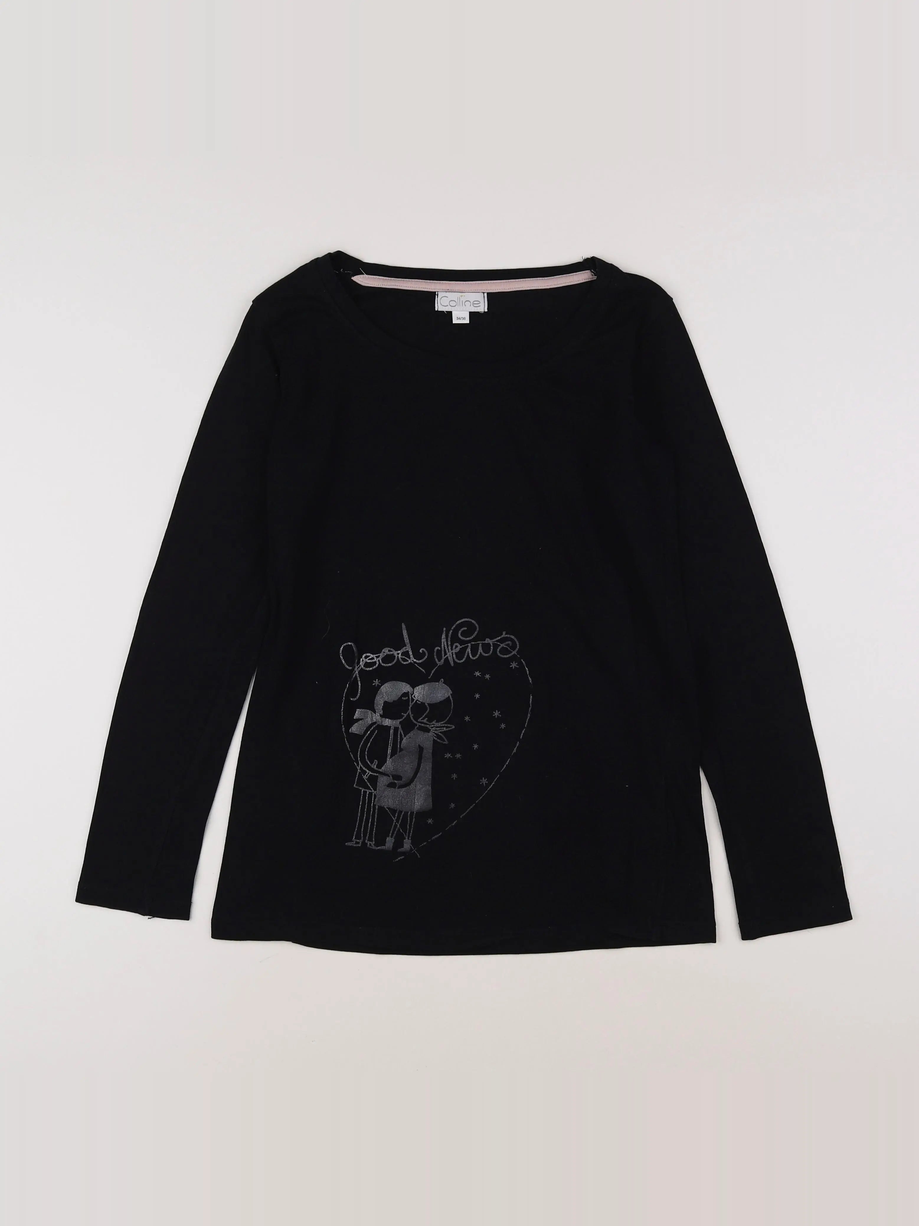 Vertbaudet - tee-shirt grossesse noir - 34 à 36