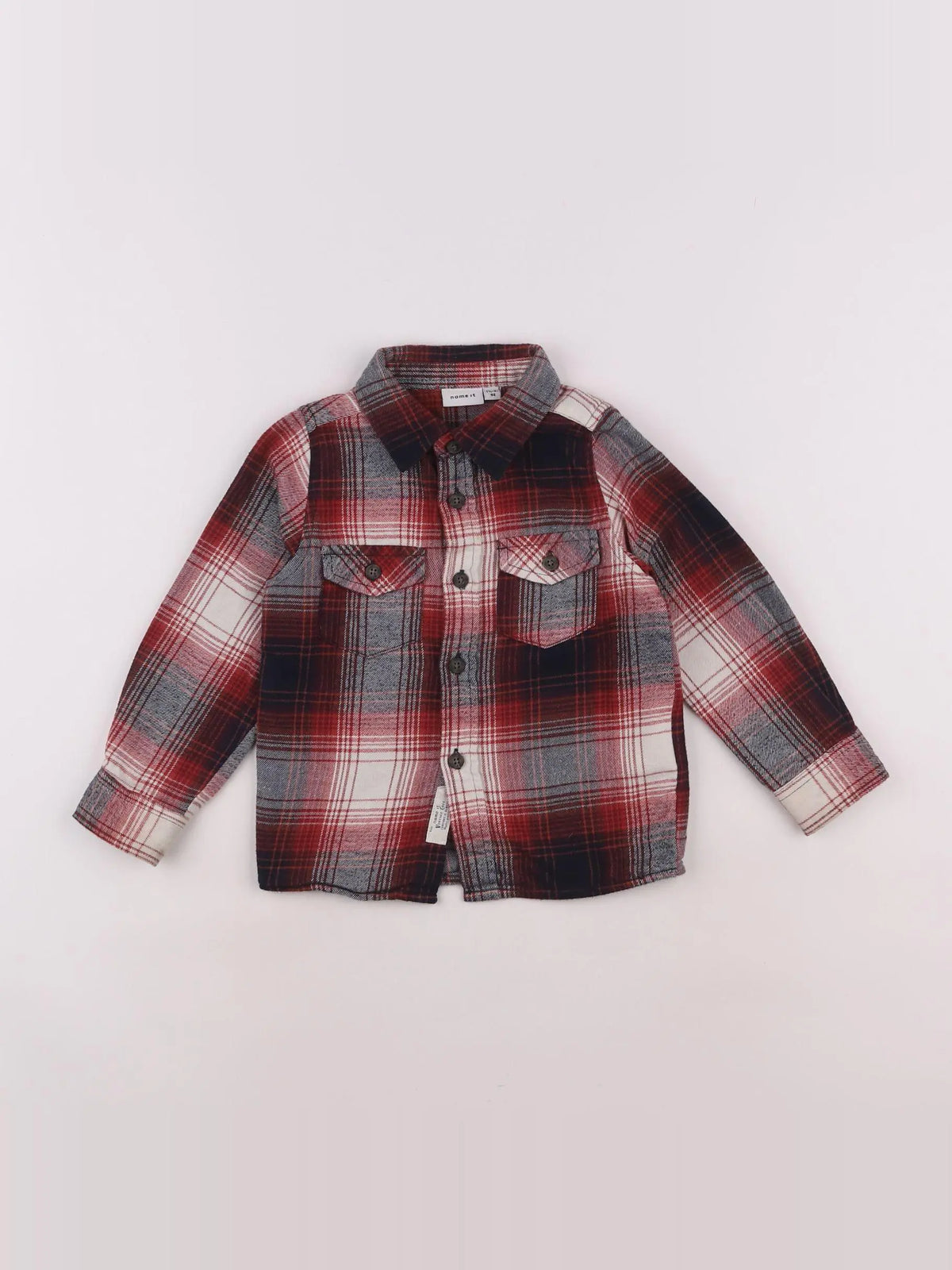 Name it - chemise rouge - 18 mois à 2 ans