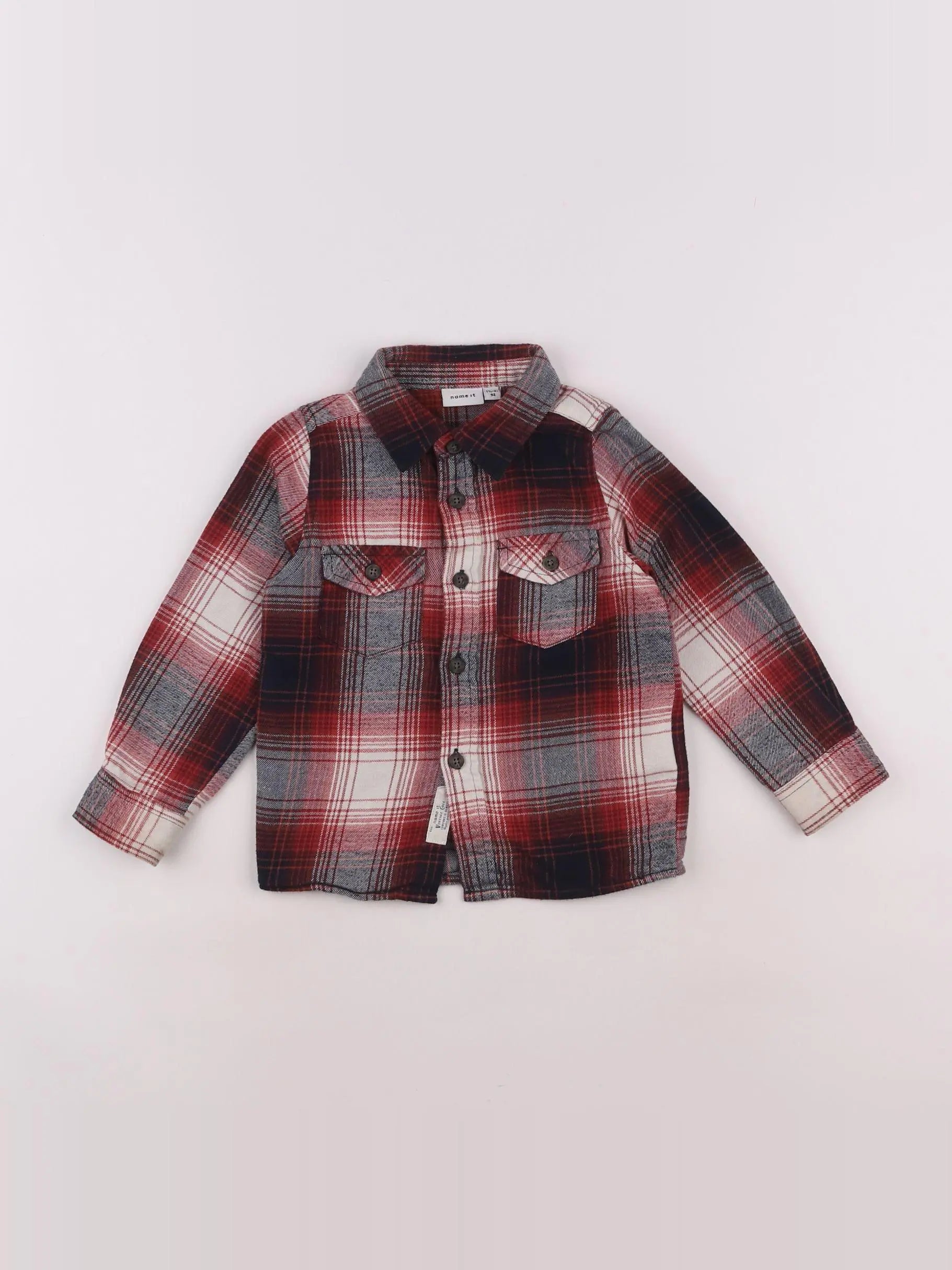 Name it - chemise rouge - 18 mois à 2 ans
