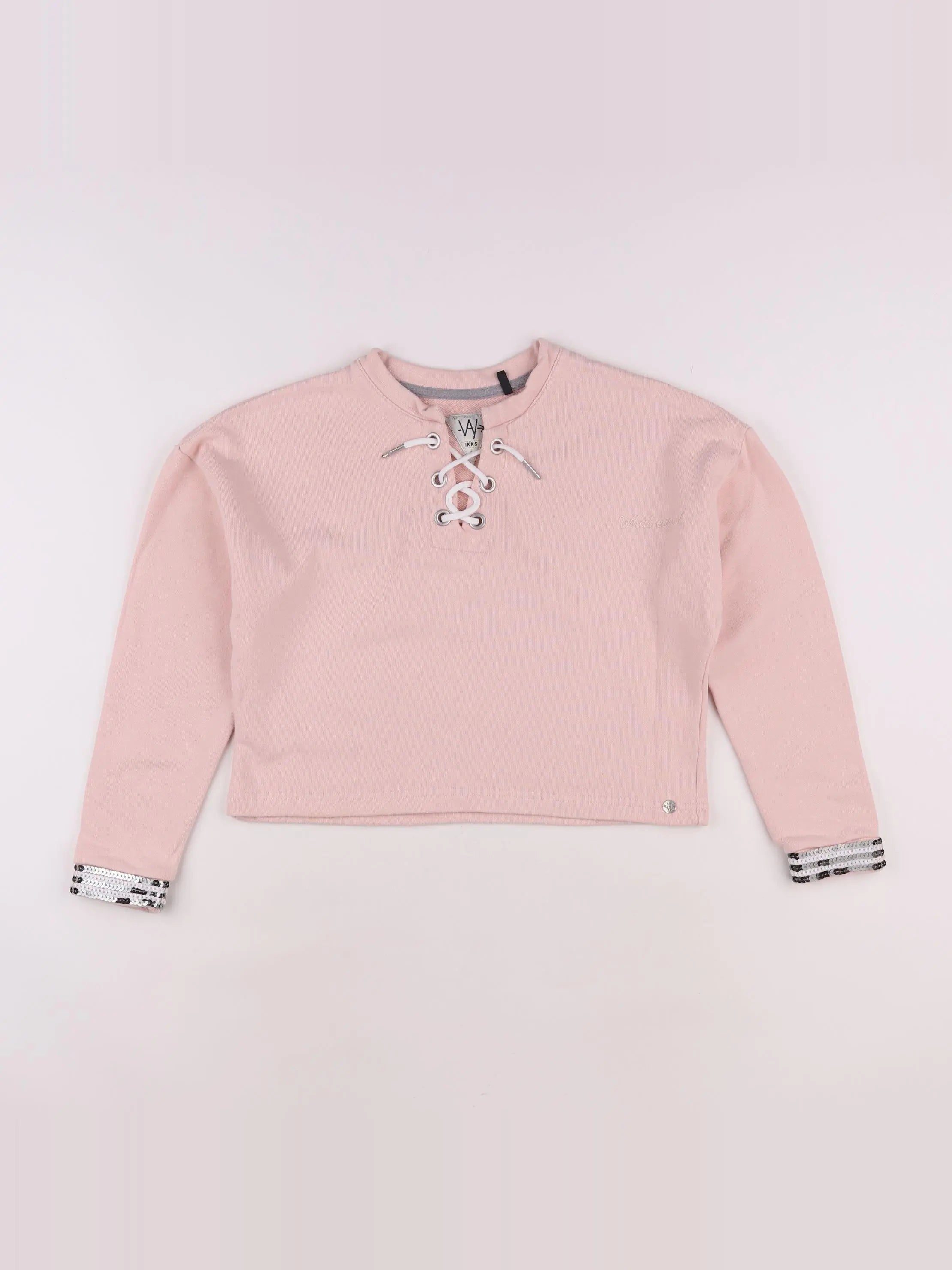 IKKS - sweat rose - 10 ans