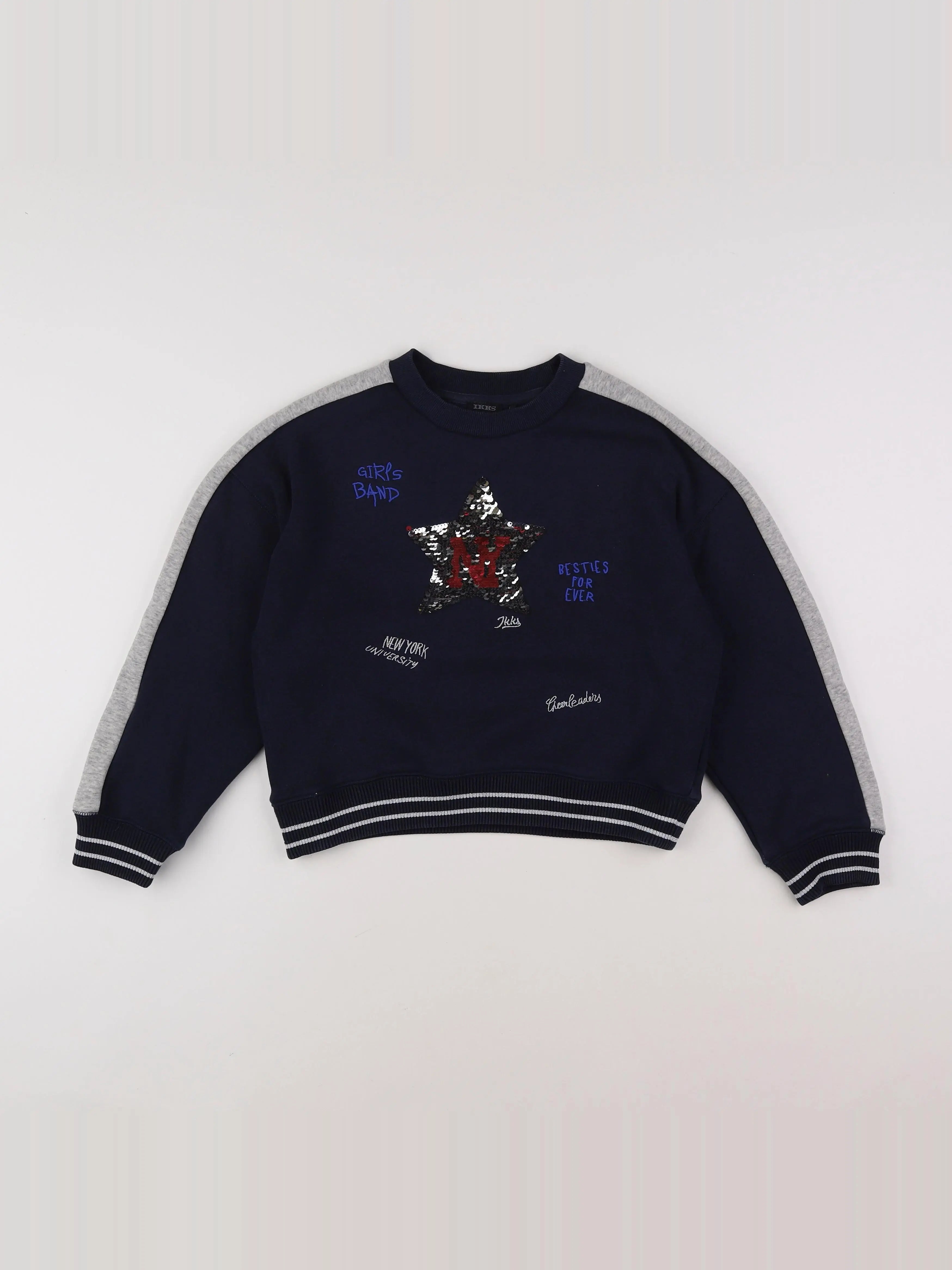 IKKS - sweat bleu - 10 ans