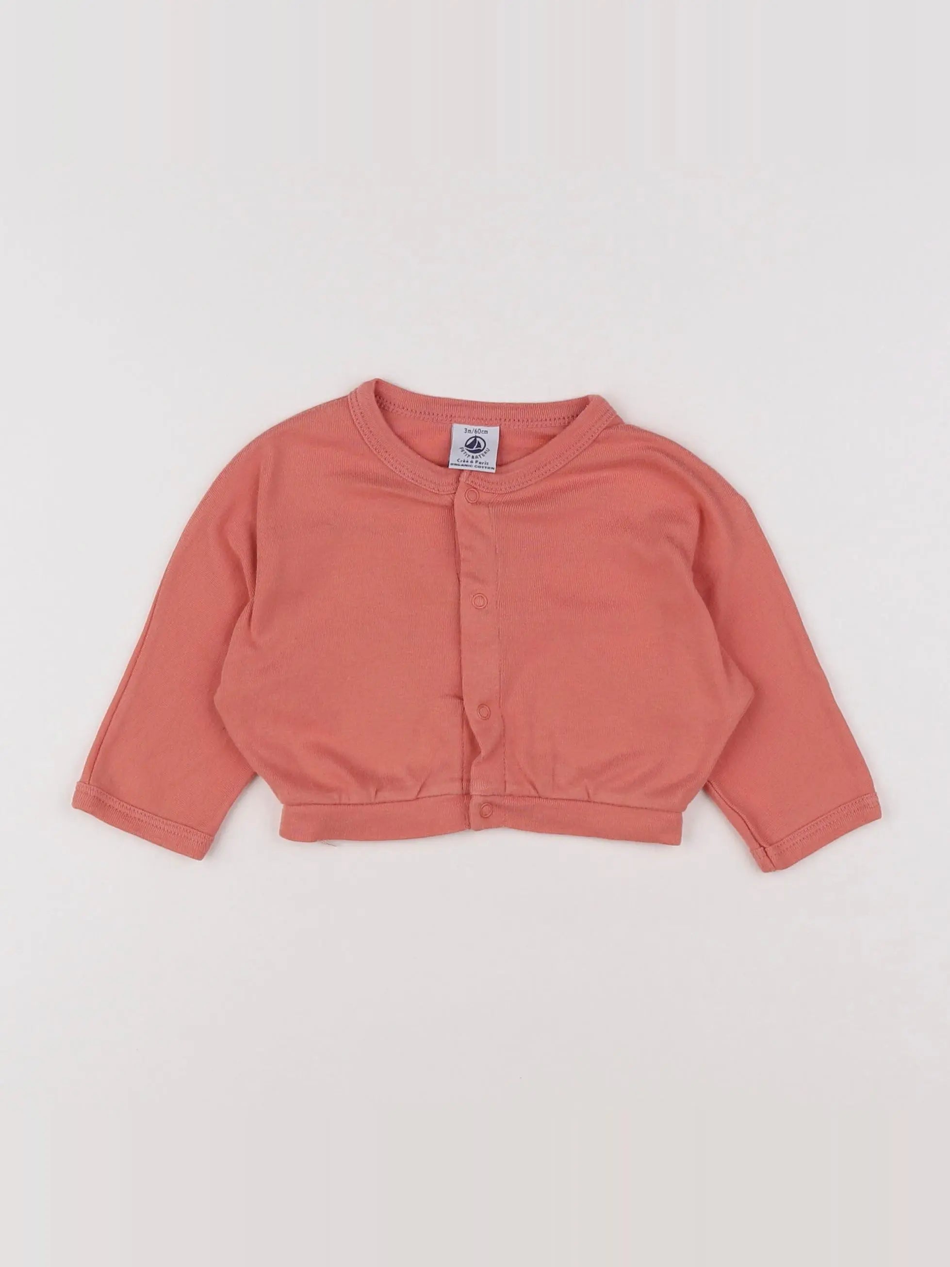 Petit Bateau - tee-shirt rose - 3 mois