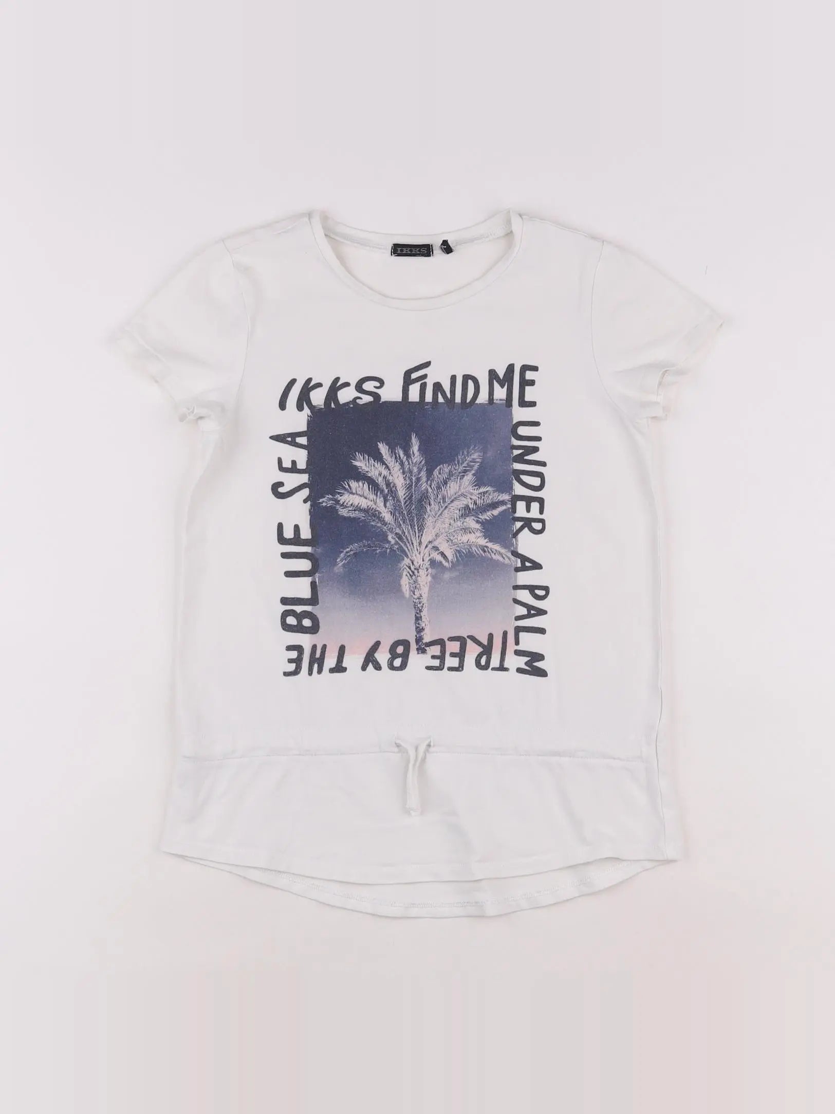 IKKS - tee-shirt blanc - 10 ans