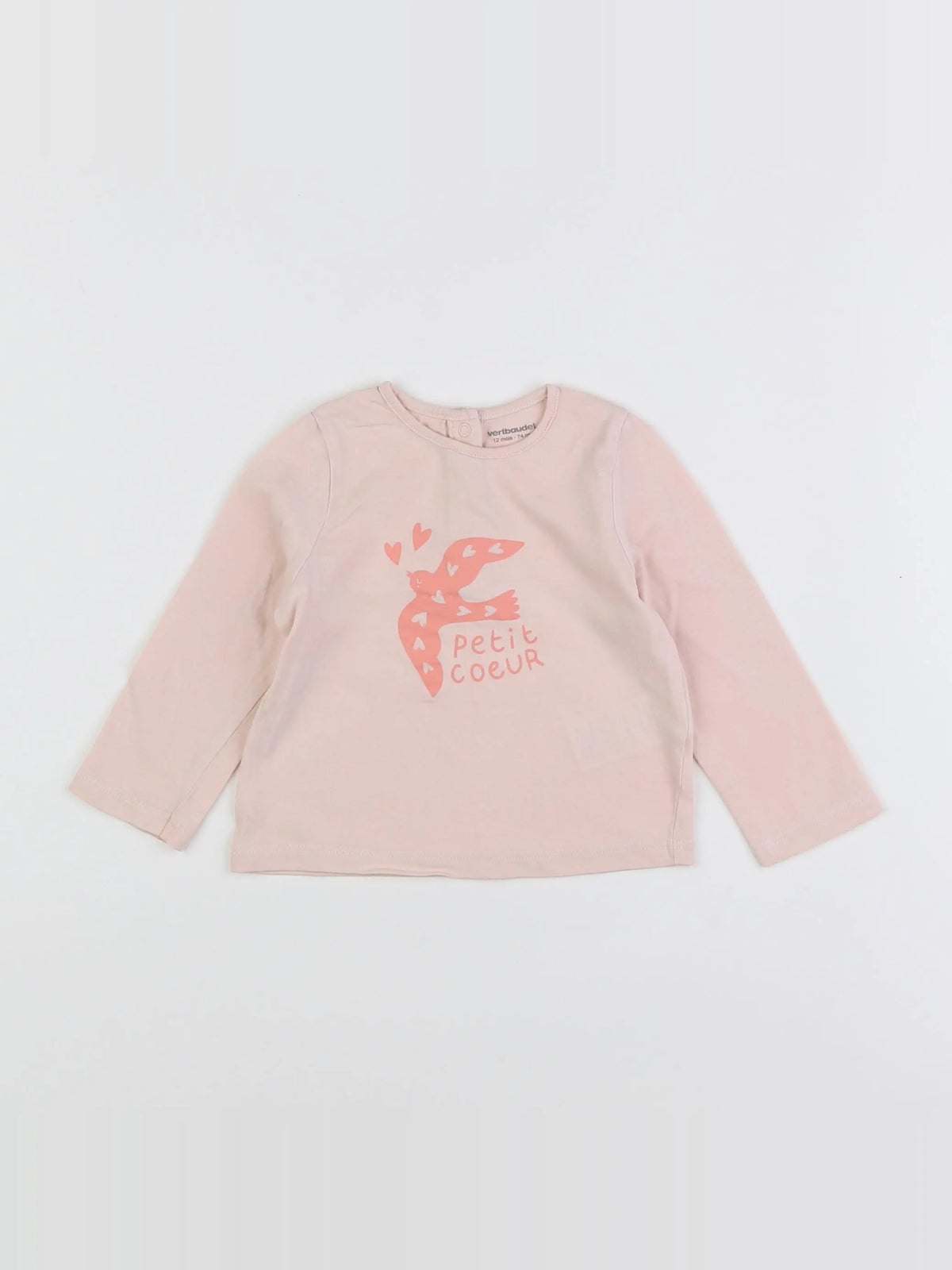 La Redoute - tee-shirt rose - 12 mois