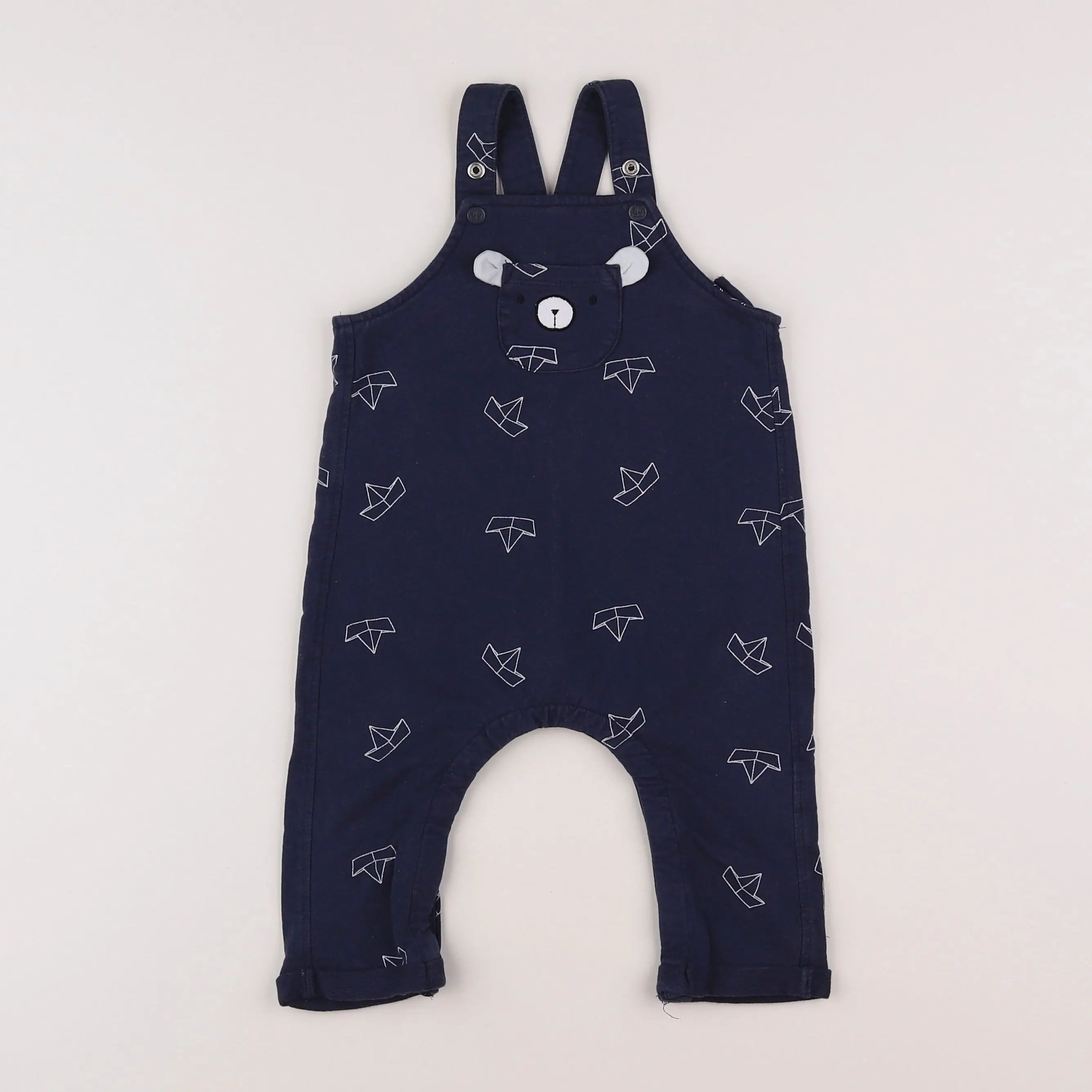 Vertbaudet - salopette bleu - 12 mois