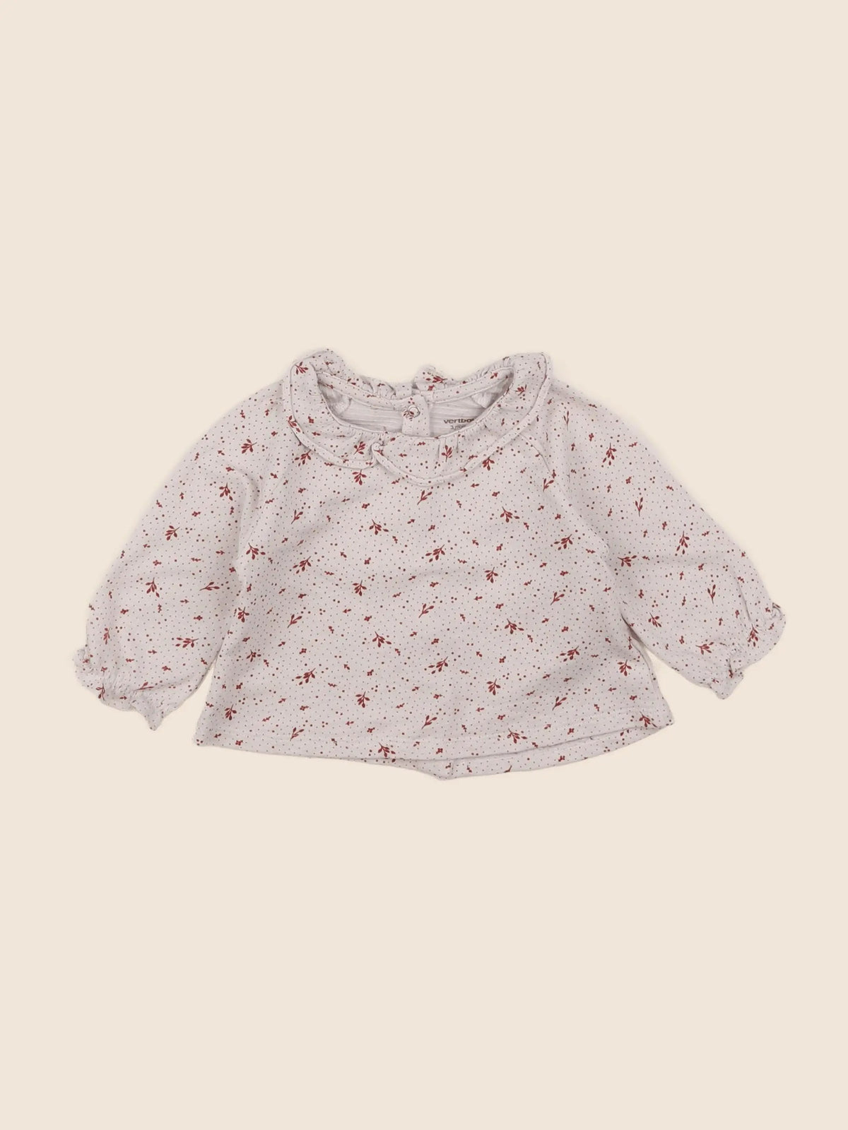 Vertbaudet - blouse beige - 3 mois