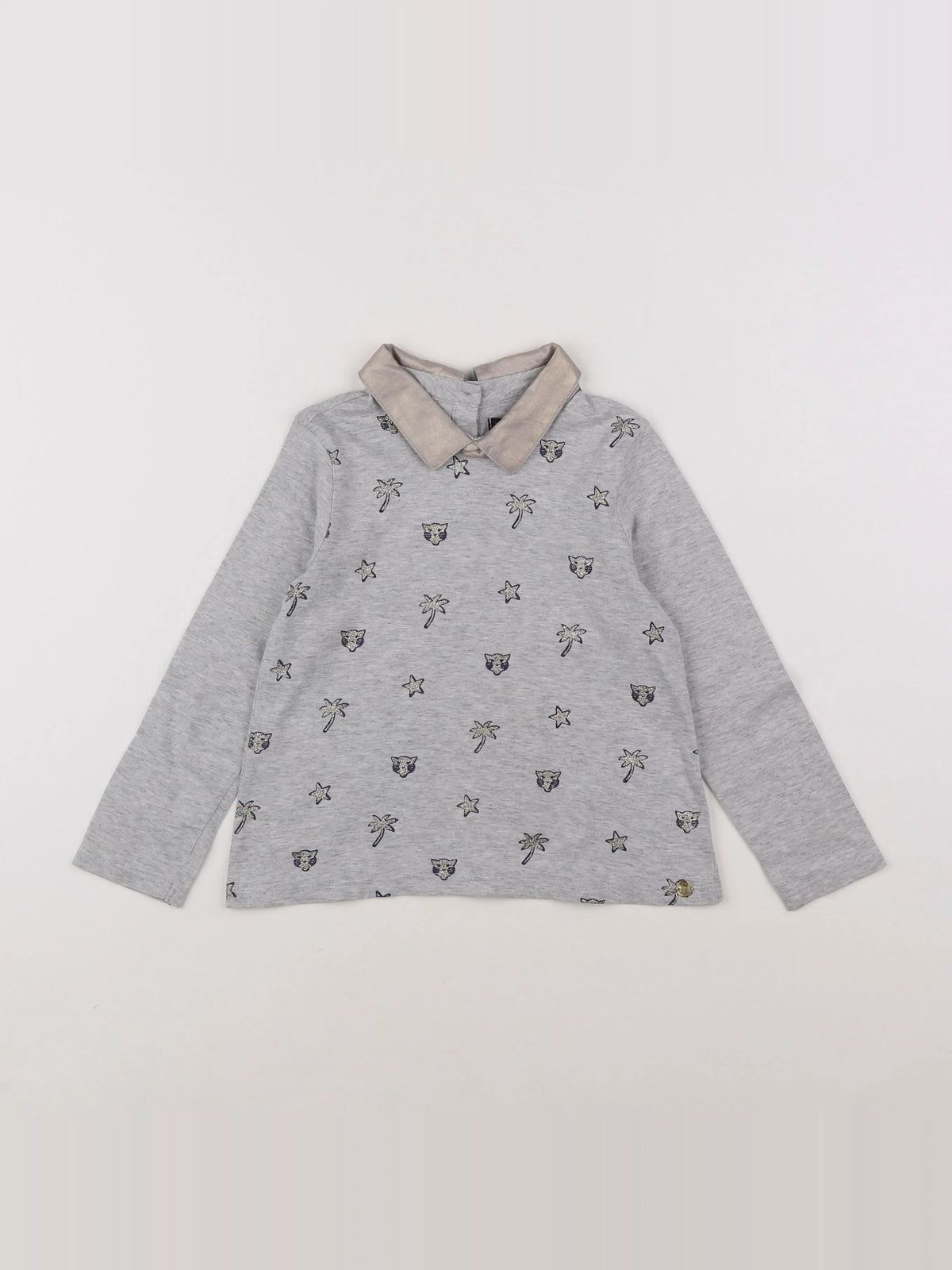 IKKS - tee-shirt gris - 3 ans