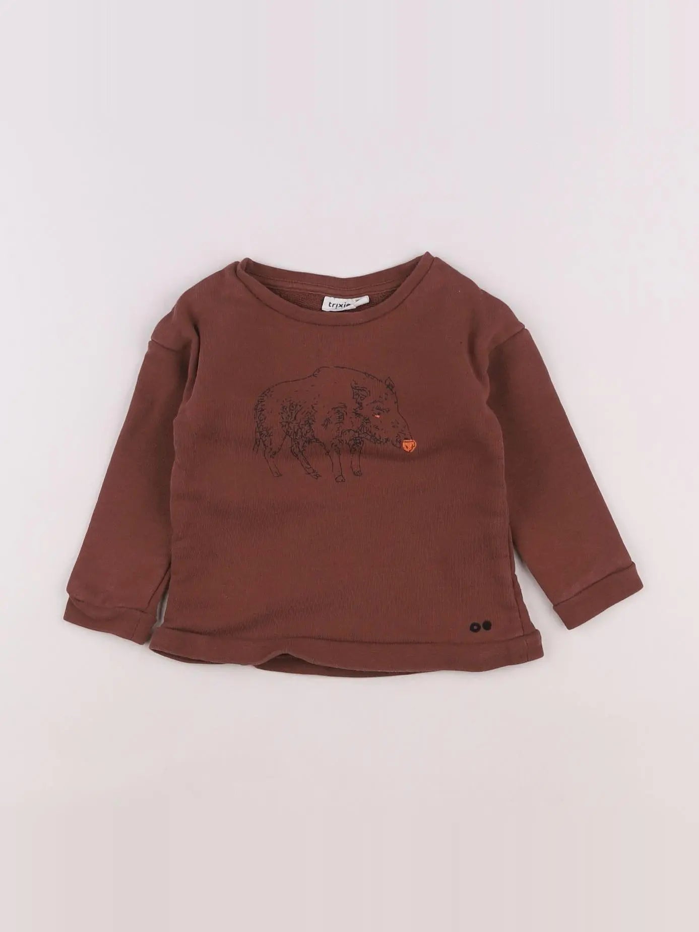 Trixie - tee-shirt marron - 9/12 mois