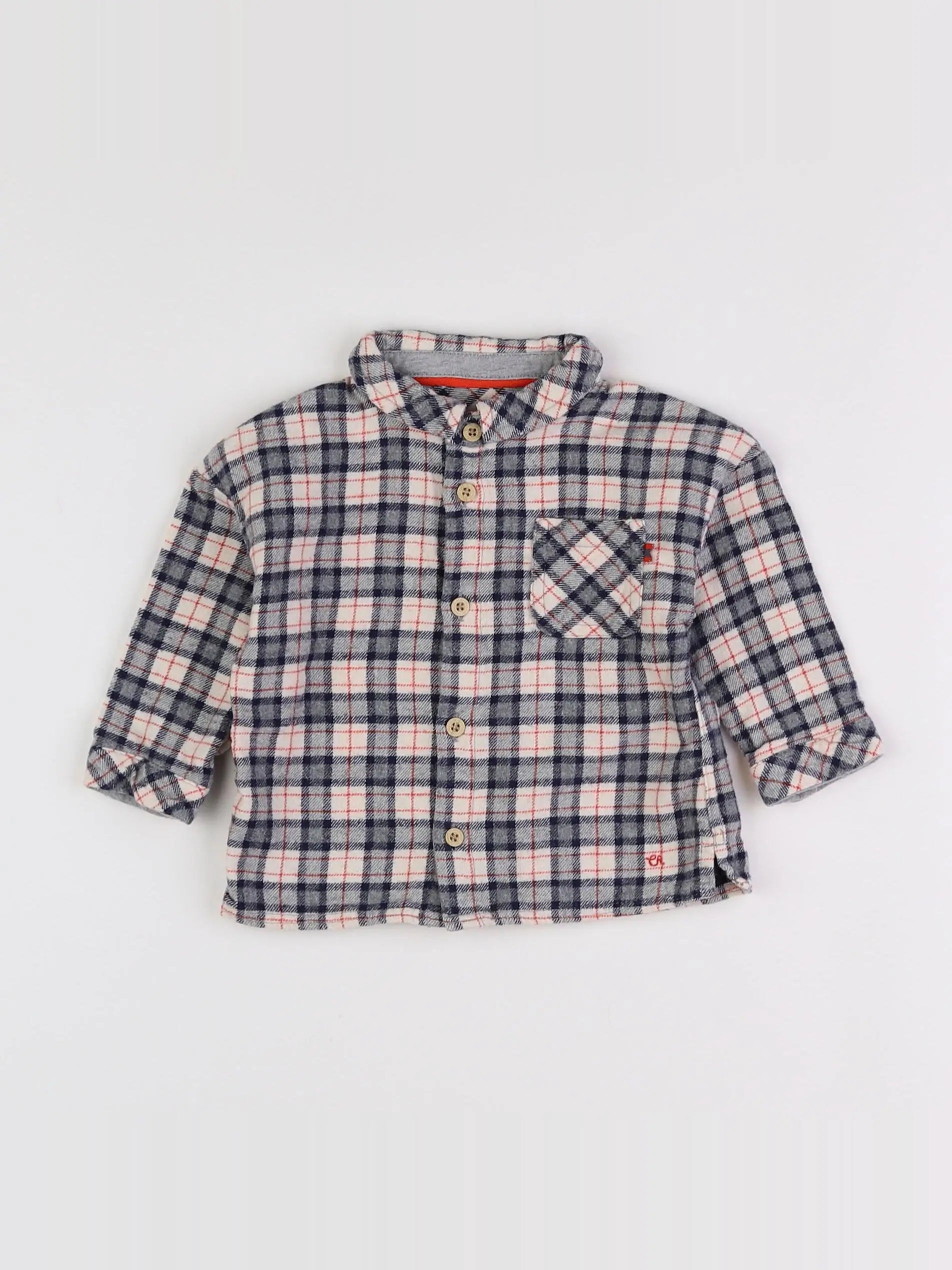 Cadet Rousselle - chemise bleu - 12 mois