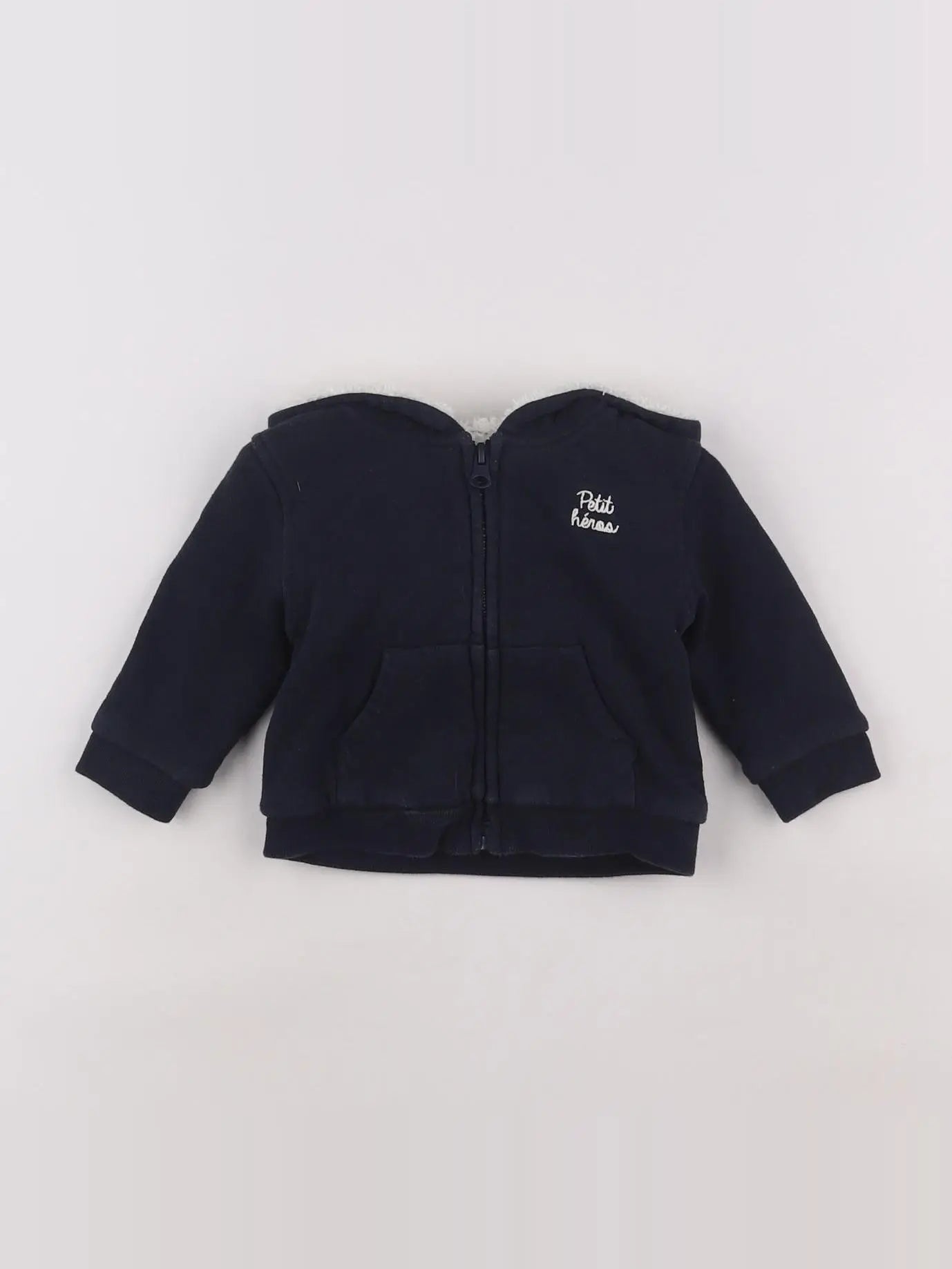 Boutchou - sweat bleu - 6 mois
