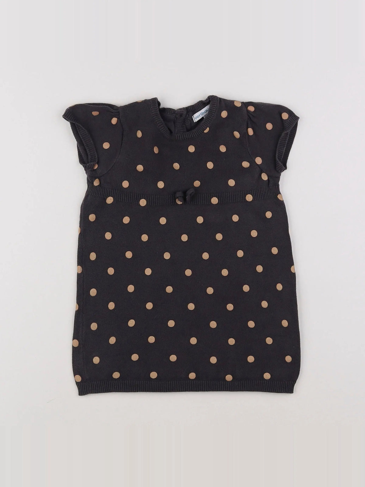 Vertbaudet - robe gris - 18 mois