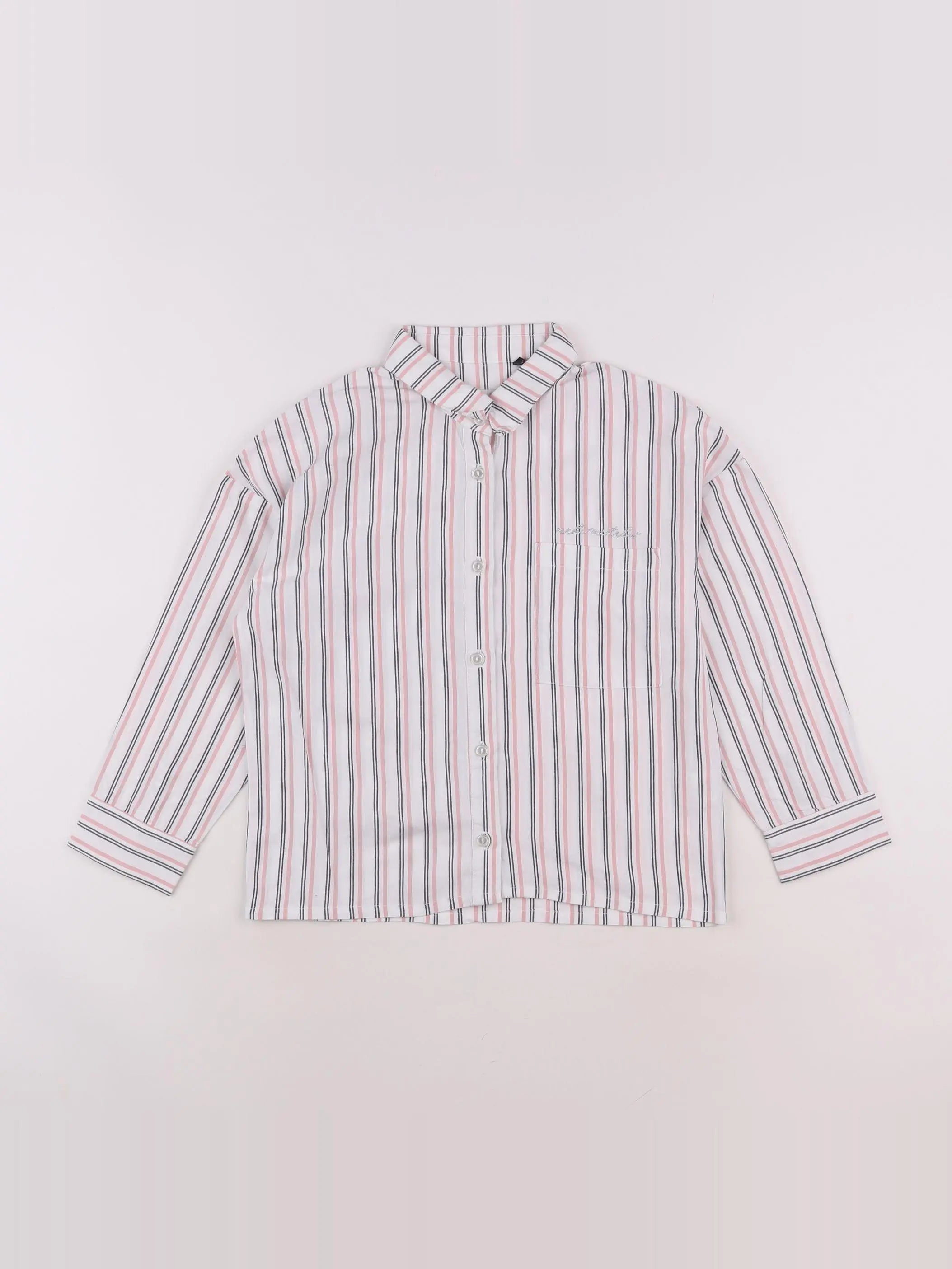 IKKS - blouse blanc, rose - 10 ans