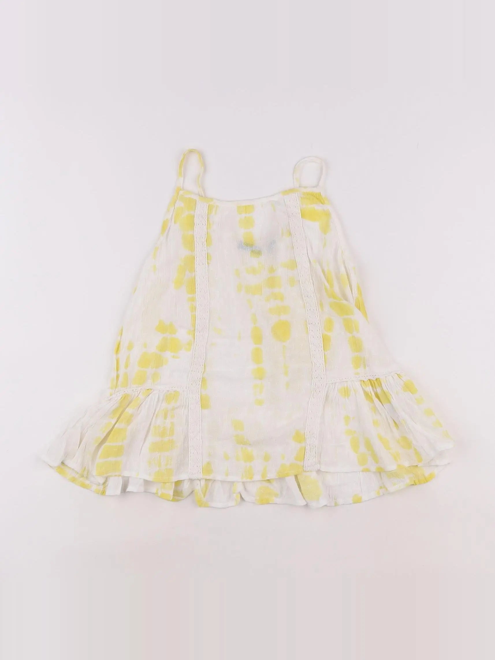 IKKS - blouse blanc, jaune - 10 ans