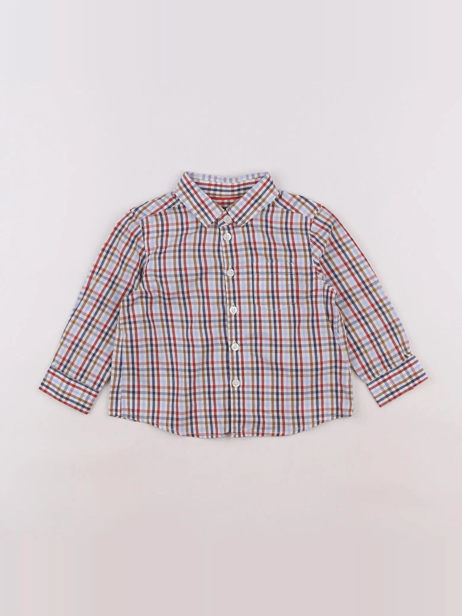 Cyrillus - chemise multicolore - 12 mois