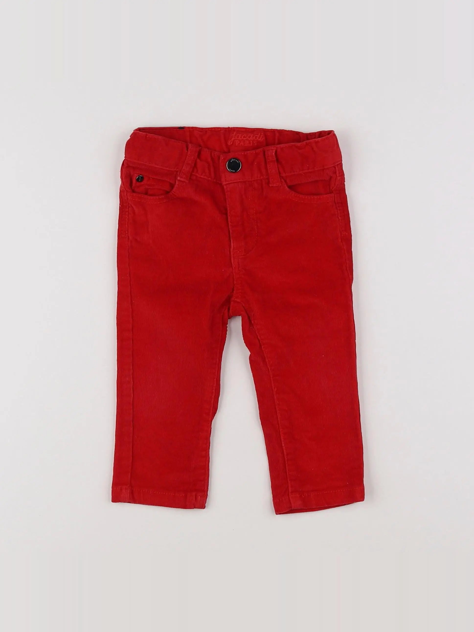 Jacadi - pantalon rouge - 12 mois
