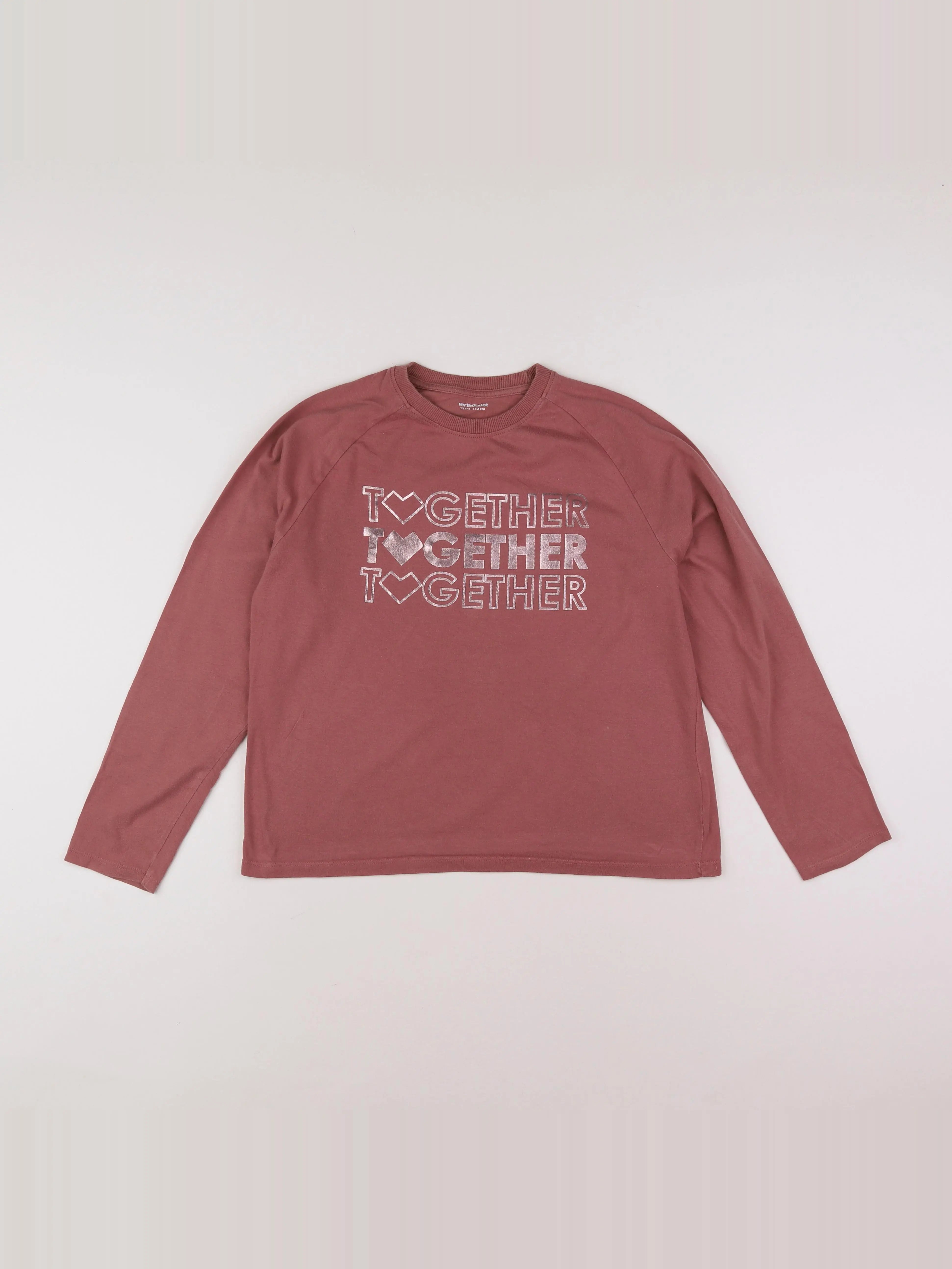 Vertbaudet - tee-shirt rose - 12 ans
