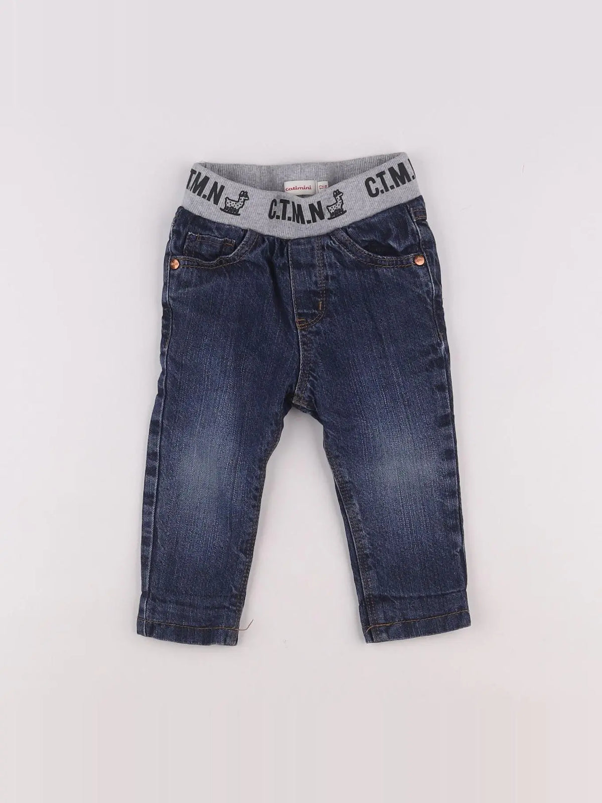 Catimini - jegging bleu - 12 mois