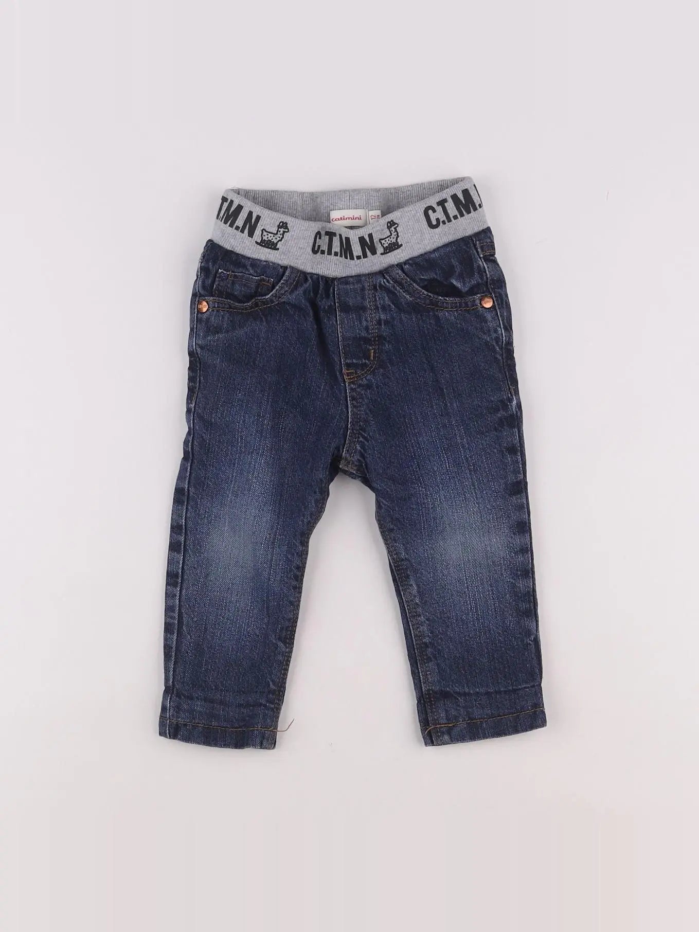 Catimini - jegging bleu - 12 mois
