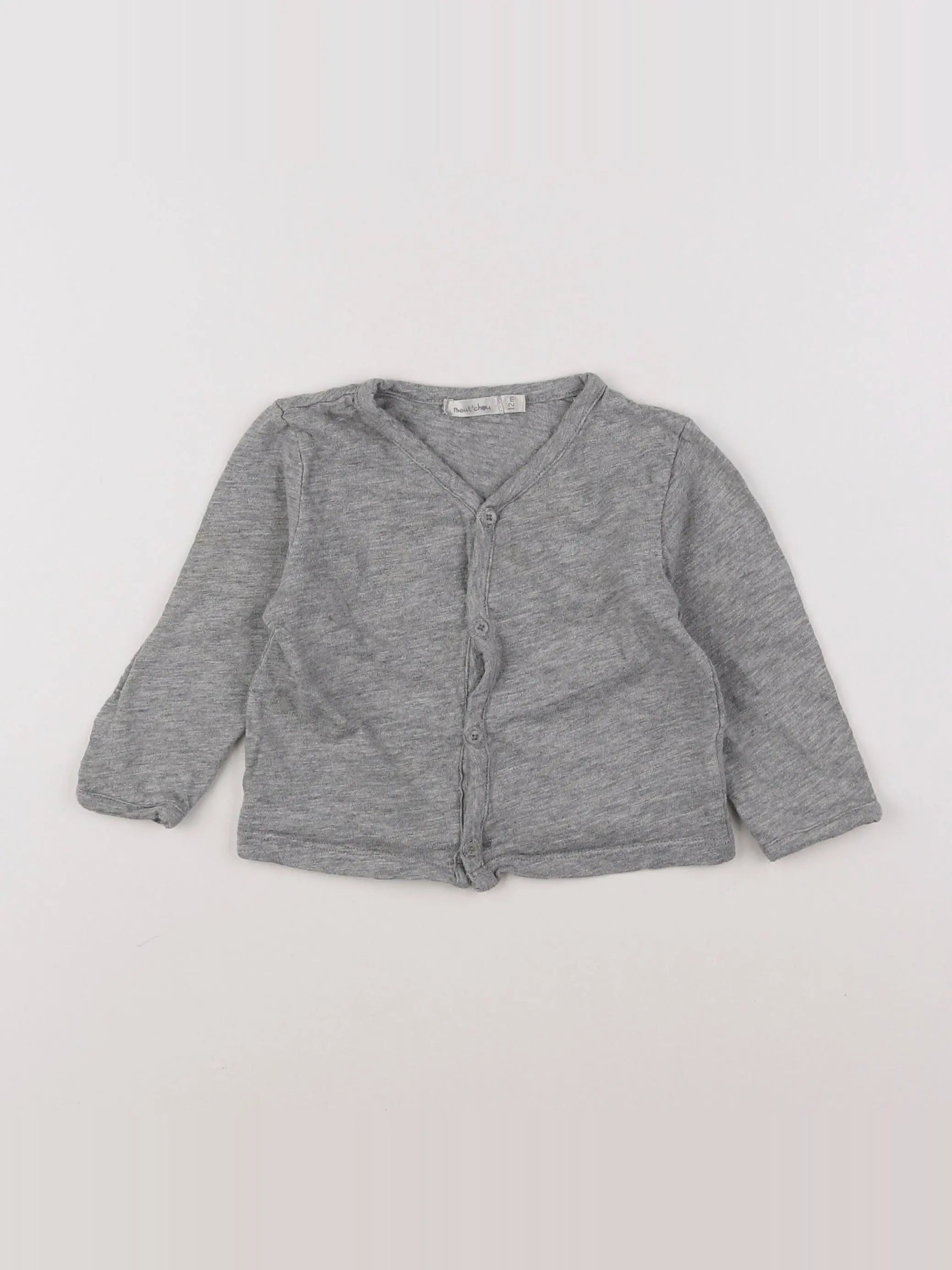 Boutchou - tee-shirt gris - 12 mois