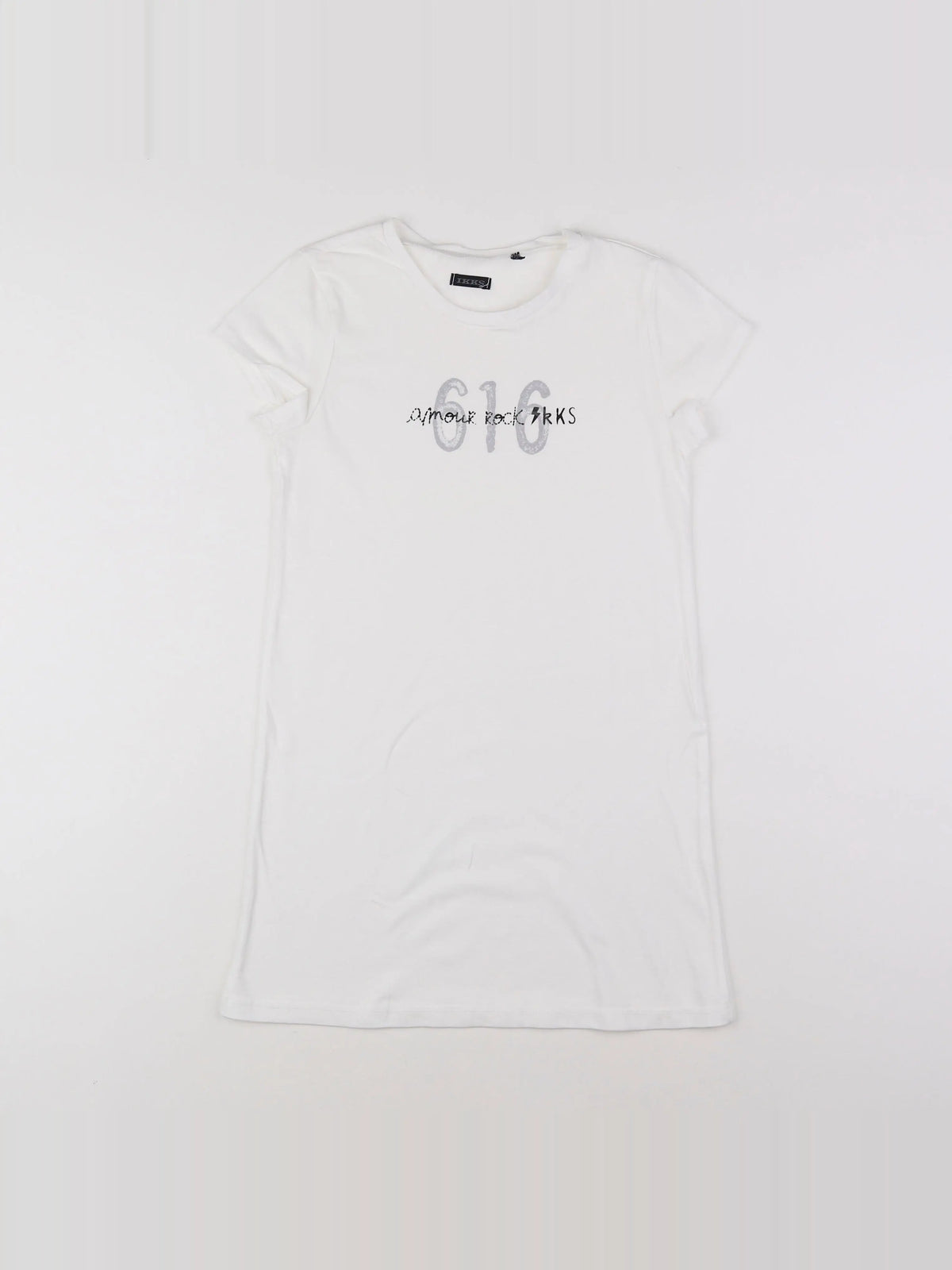 IKKS - robe blanc - 8 ans