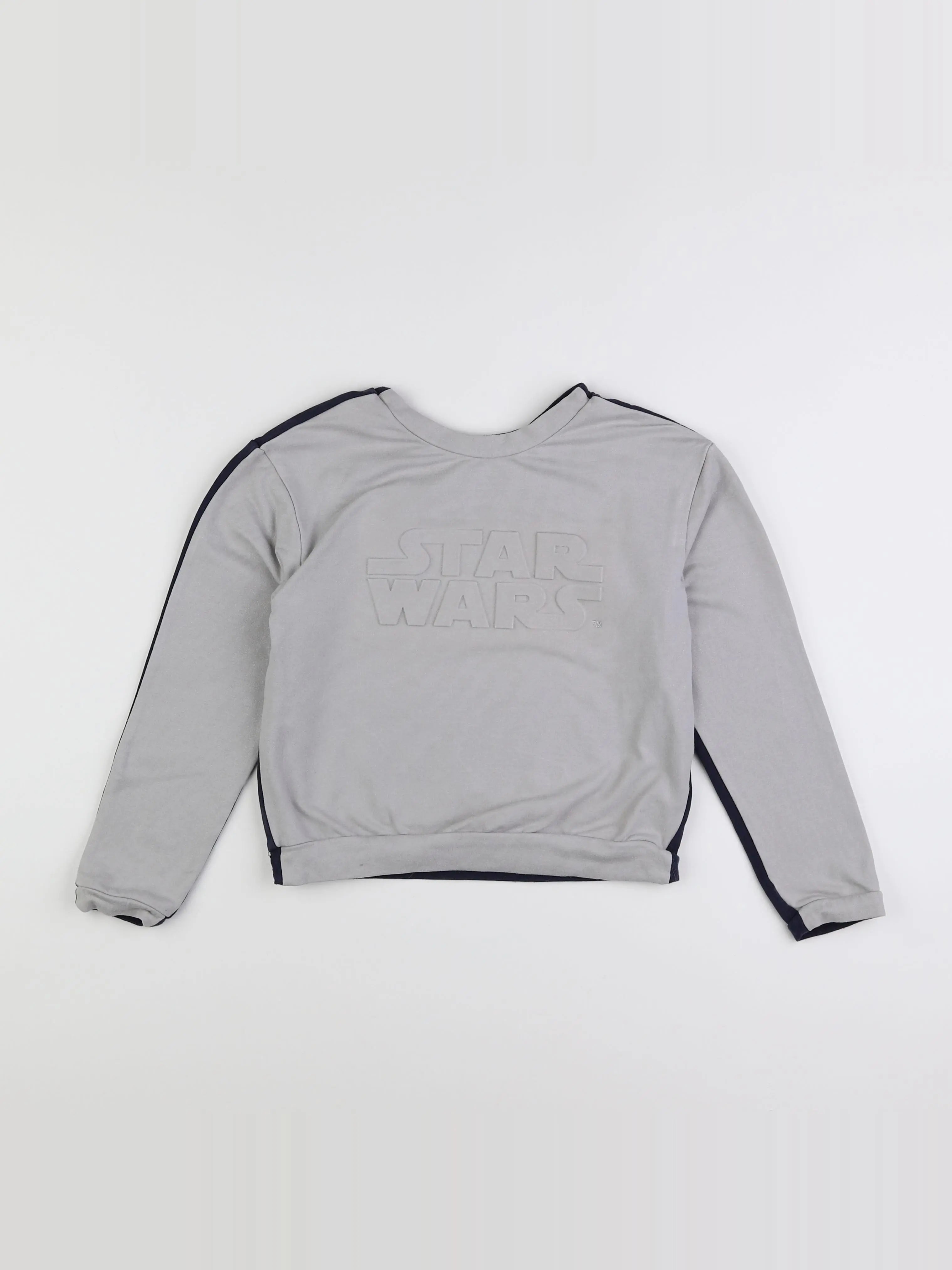 IKKS - sweat imprimé au dos gris - 10 ans