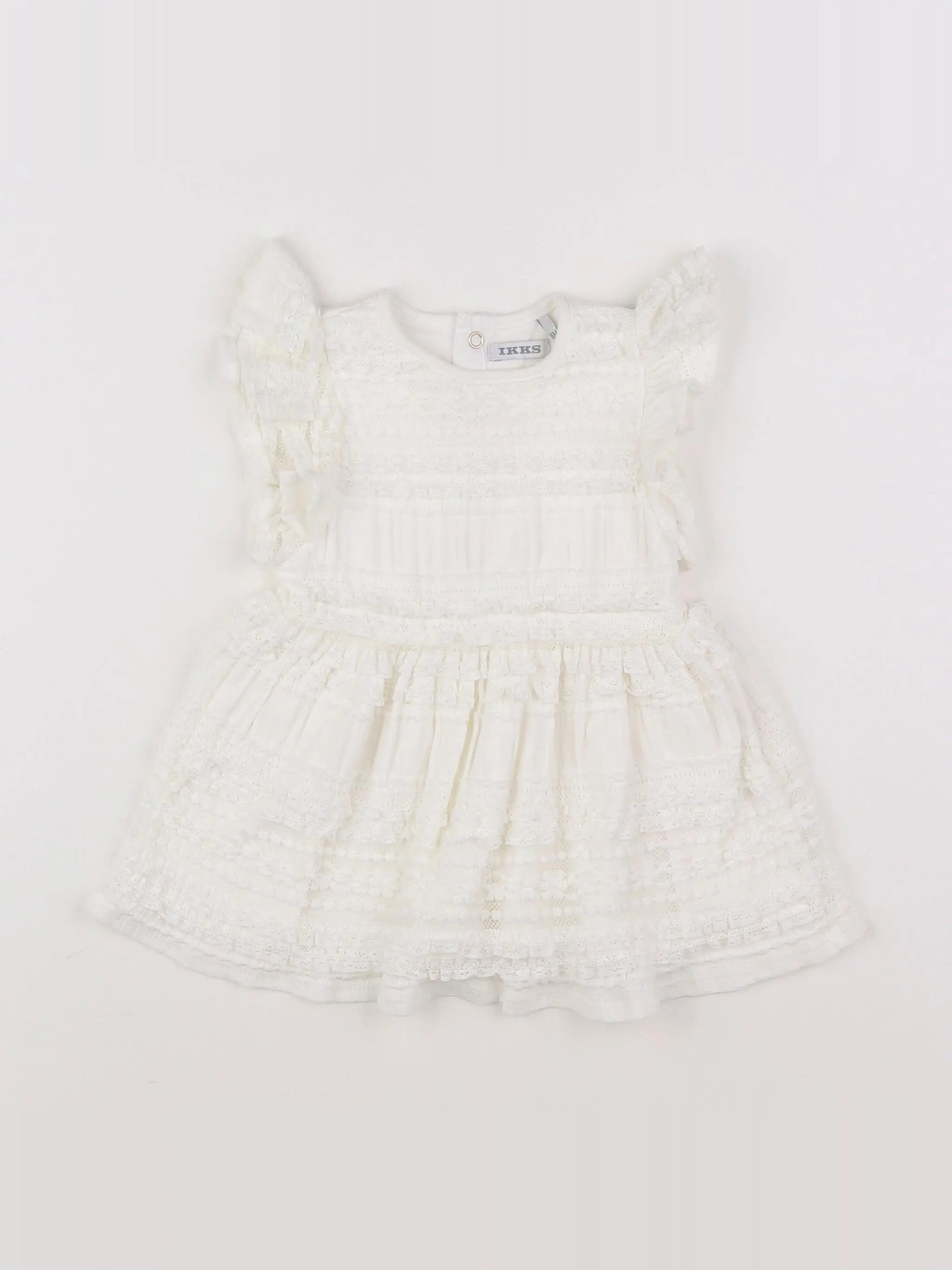 IKKS - robe blanc - 6 mois